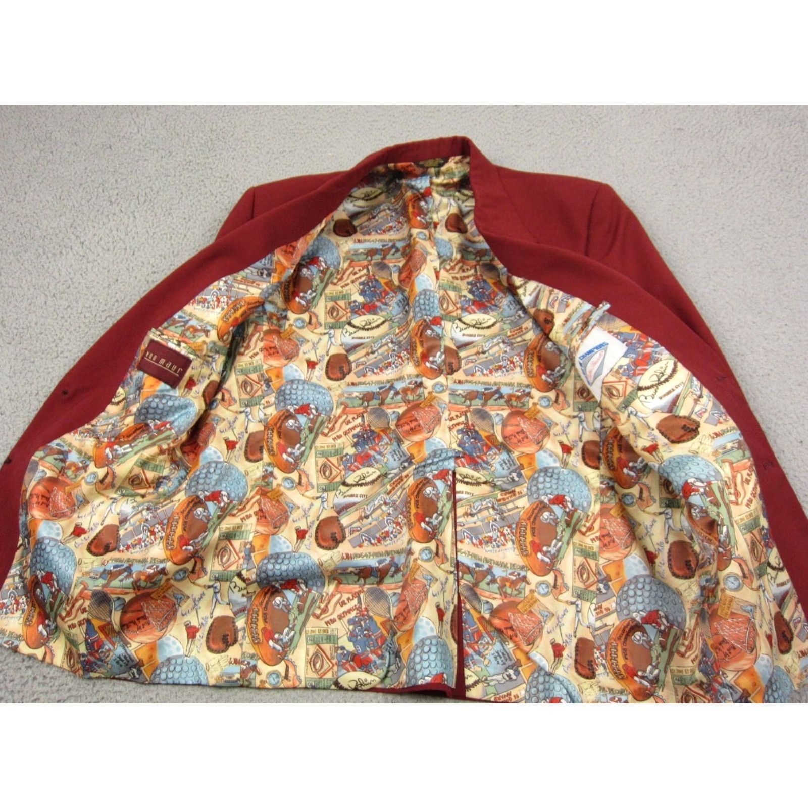 Vintage Vintage Palm Beach Blazer Mens 40 Red Coat Beach of Blazer Champions 80s Size 40R - 3 Thumbnail