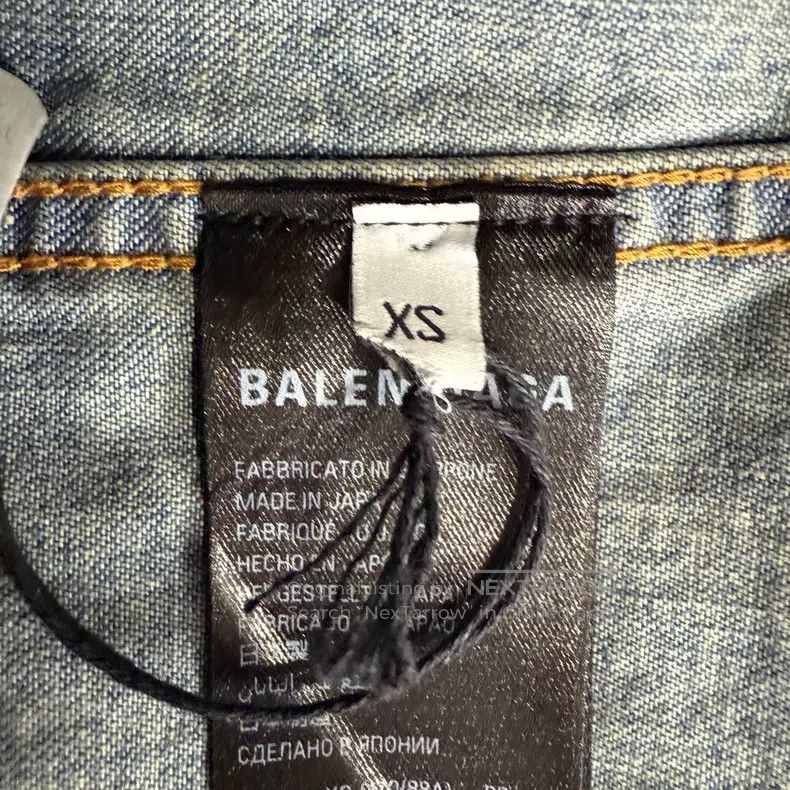 Balenciaga Balenciaga Light Wash Denim Palm Tree Distressed Denim Jac Size US XS / EU 42 / 0 - 5 Thumbnail