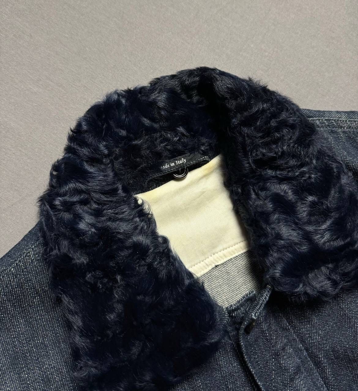 Maison Margiela AW13 Fur Denim Jacket Size US M / EU 48-50 / 2 - 3 Thumbnail