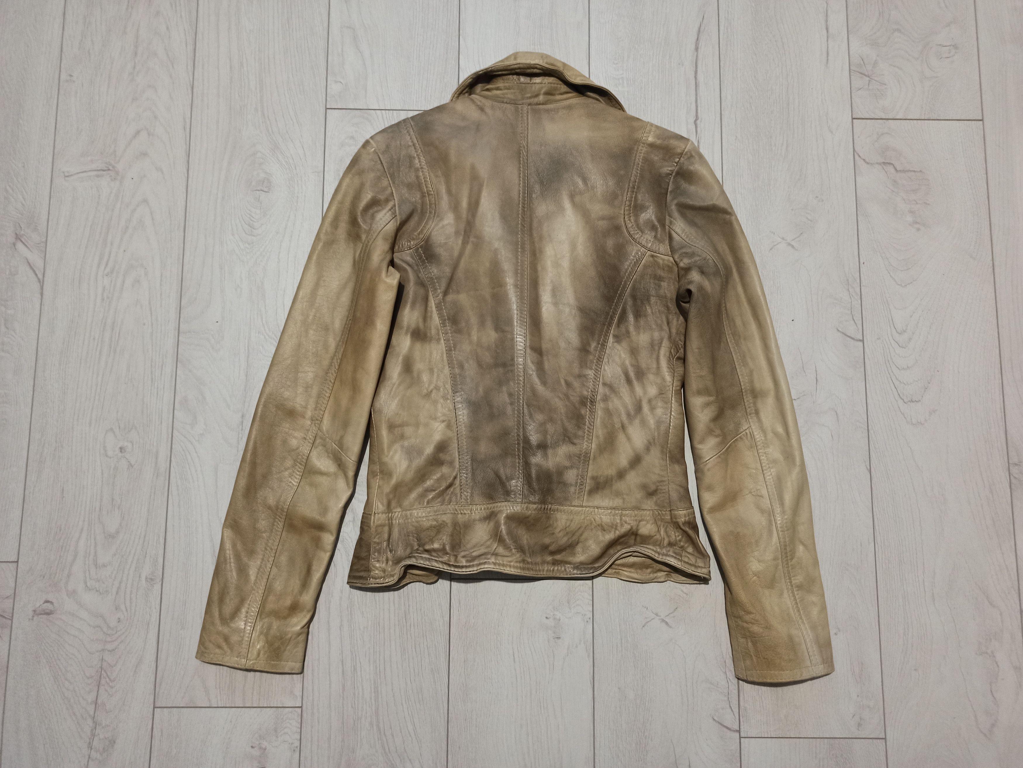 Dune London × Vintage Dune Short Leather Jacket Size S / US 4 / IT 40 - 4 Thumbnail