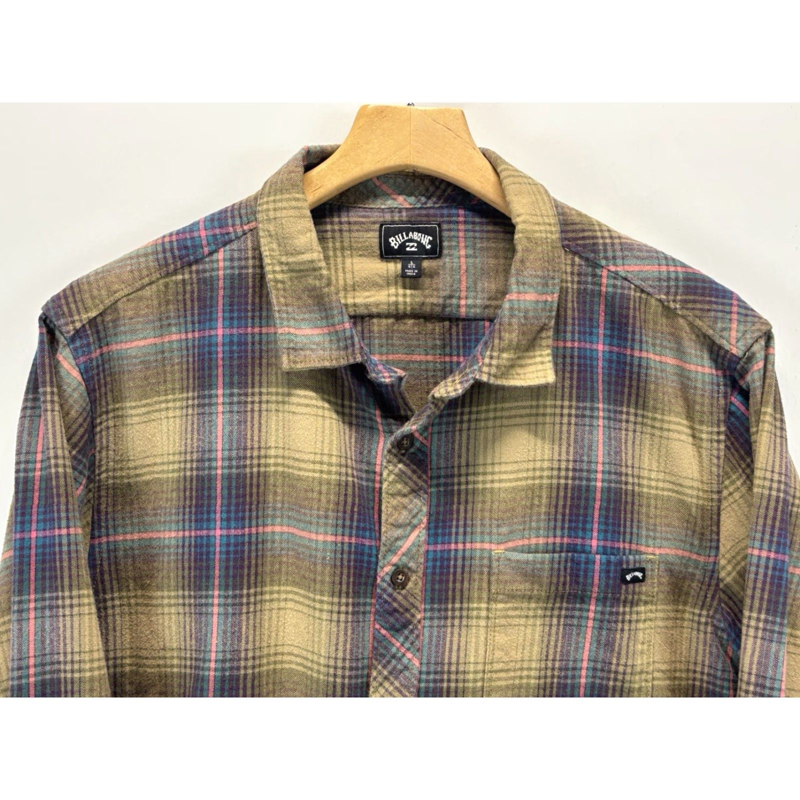 Billabong BILLABONG Coastline Core Fit Plaid Flannel Shirt Men’s L Multicolor Grunge Shacket Size US L / EU 52-54 / 3 - 2 Thumbnail
