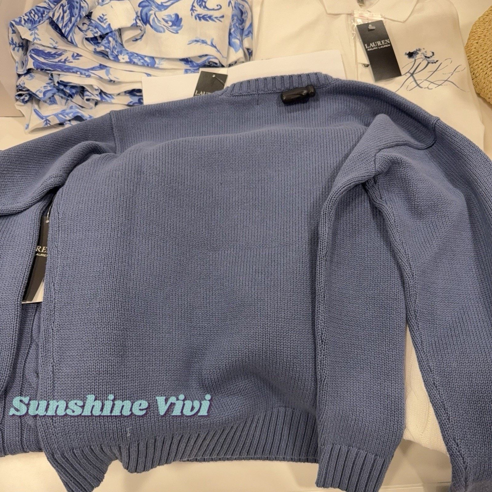 Polo Ralph Lauren NWT Polo Ralph Lauren Woman Cotton Cute Dog blue Sweater M Size M / US 6-8 / IT 42-44 - 3 Thumbnail