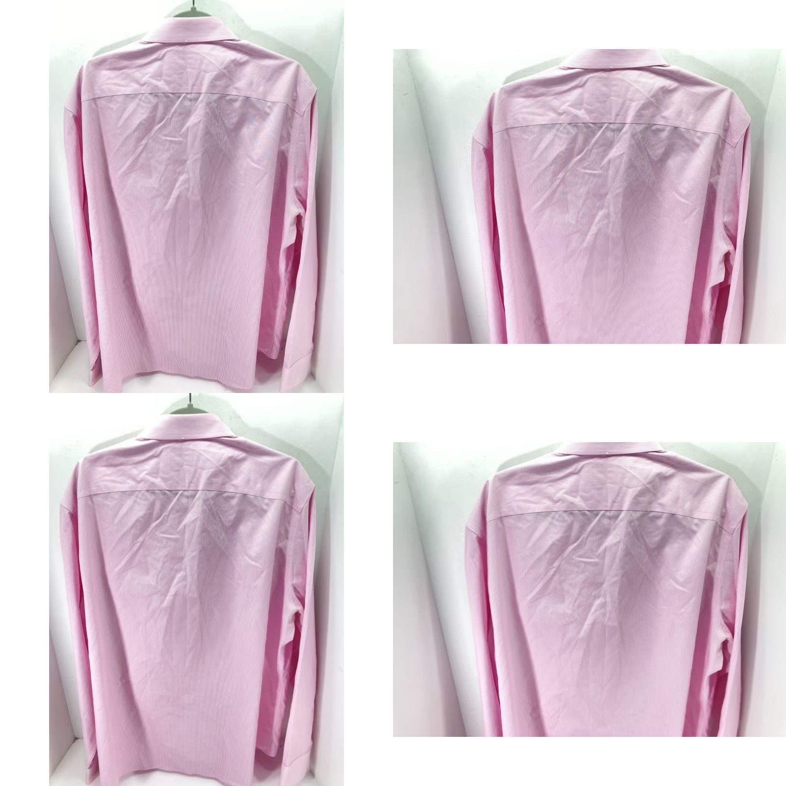 UNTUCKit Untuckit Dress Shirt Mens 2XL Pink Striped Slim Fit Long Sleeve Shirt Size 48R - 8 Thumbnail