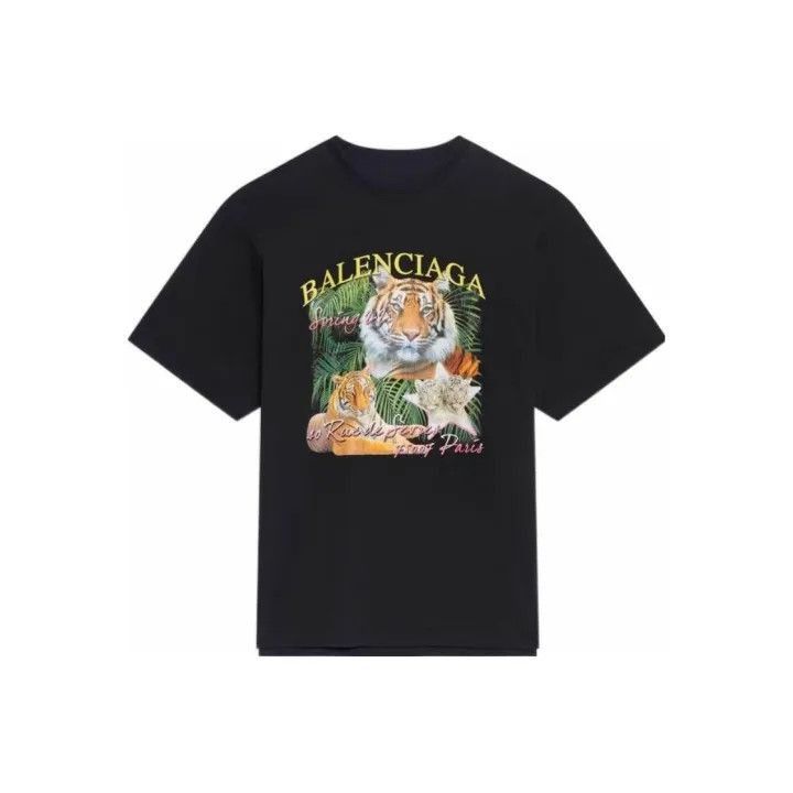 Balenciaga Balenciaga Balenciaga SS22 Tiger Print Short Sleeve TShirt Size US M / EU 48-50 / 2 - 1 Thumbnail