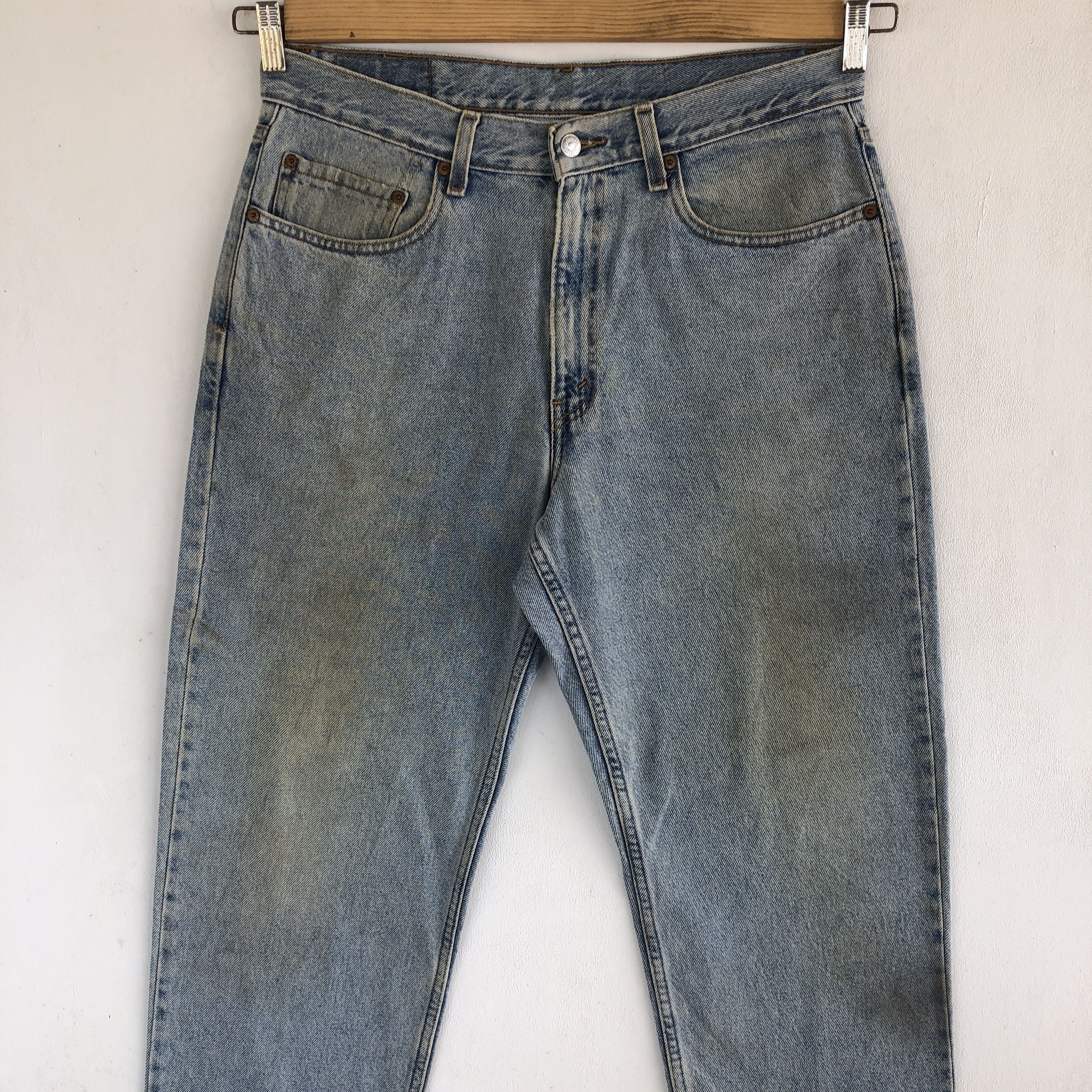 Jean Vintage Levis Mud Wash Jeans Dirty Levi's 550 Faded Denim Size US 32 / EU 48 - 3 Thumbnail