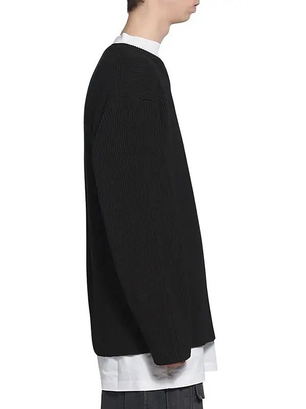 Balenciaga o1in1g1024 Layered T-Shirt V-Neck Sweater in Black/White Size US XL / EU 56 / 4 - 5 Thumbnail