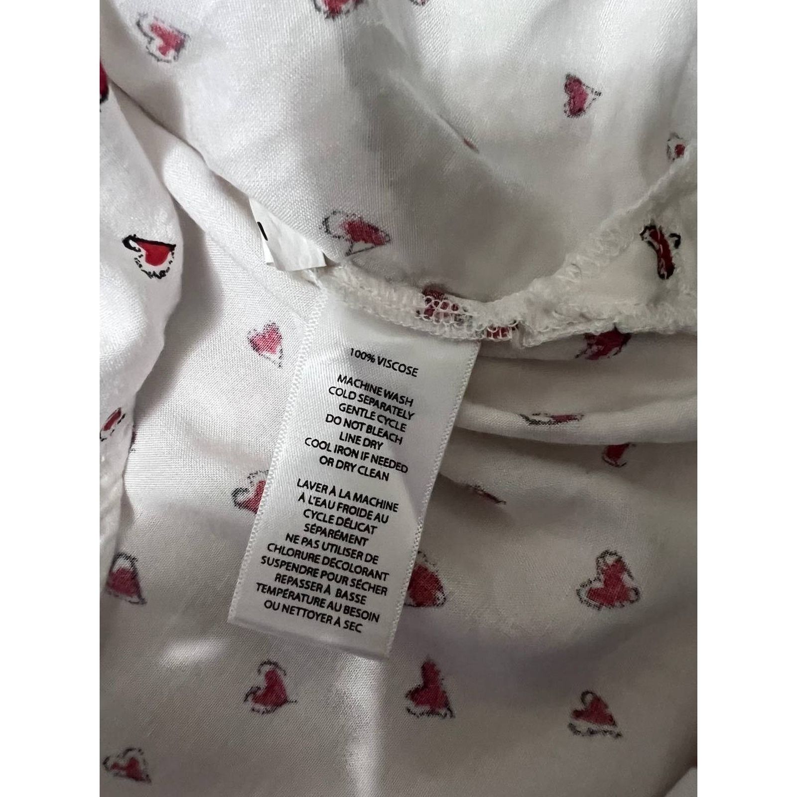 & Other Stories Beach Lunch Lounge HEARTS Blouse Top Shirt XL A002054 Size XL / US 12-14 / IT 48-50 - 6 Thumbnail