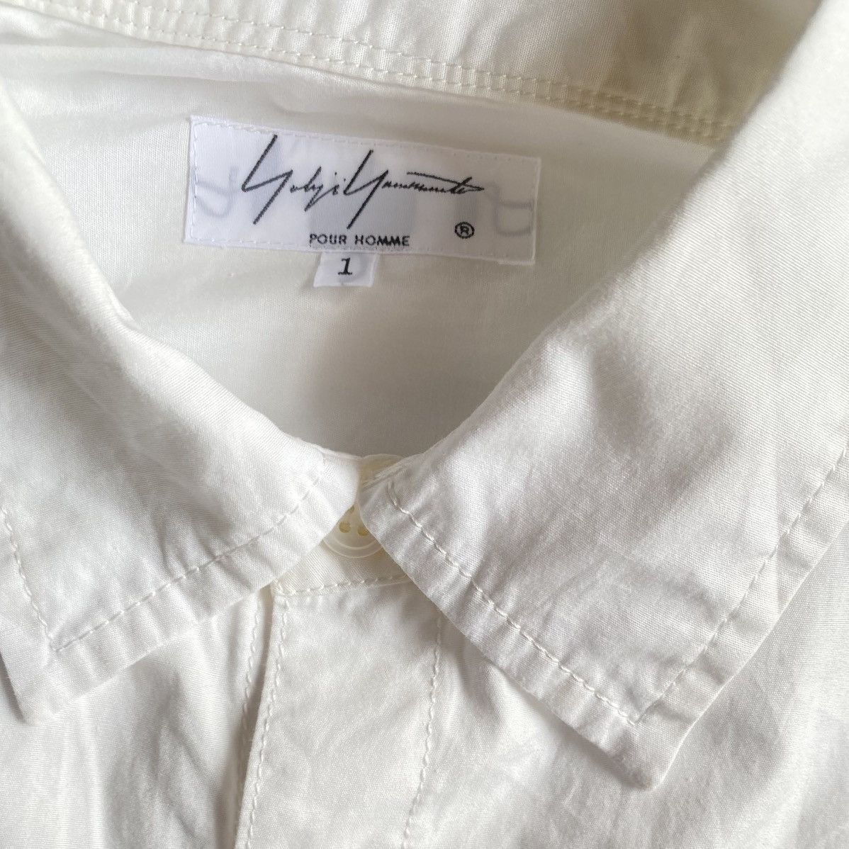 Yohji Yamamoto SS19 Long Shirt With Pockets Size US S / EU 44-46 / 1 - 6 Thumbnail