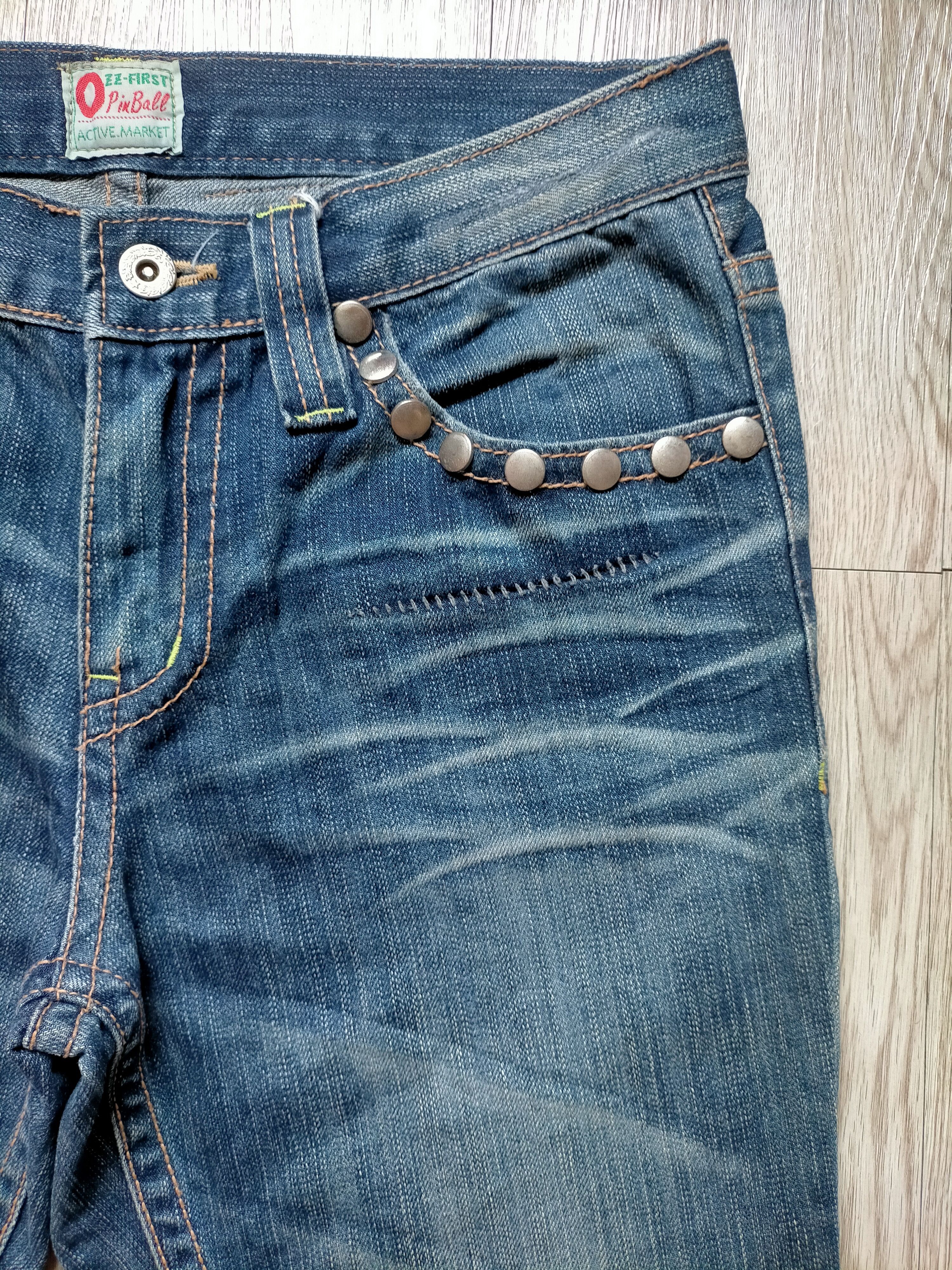 Le Grande Bleu (L.G.B.) OzzFirst Pinball Flare Jeans Studded Boot cut denim Size US 31 - 4 Thumbnail