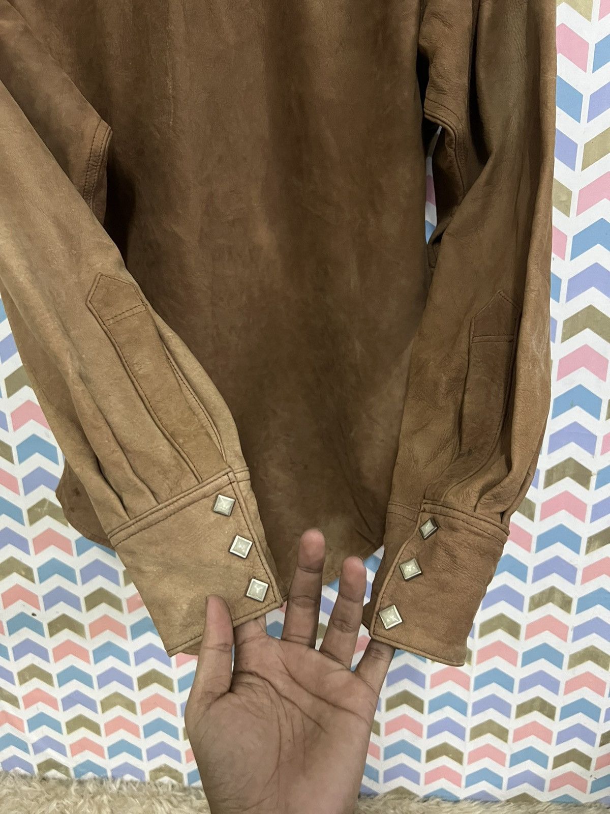 Sugar Cane Indian Motorcycle Suede Leather Toyo interprises Size US M / EU 48-50 / 2 - 9 Thumbnail