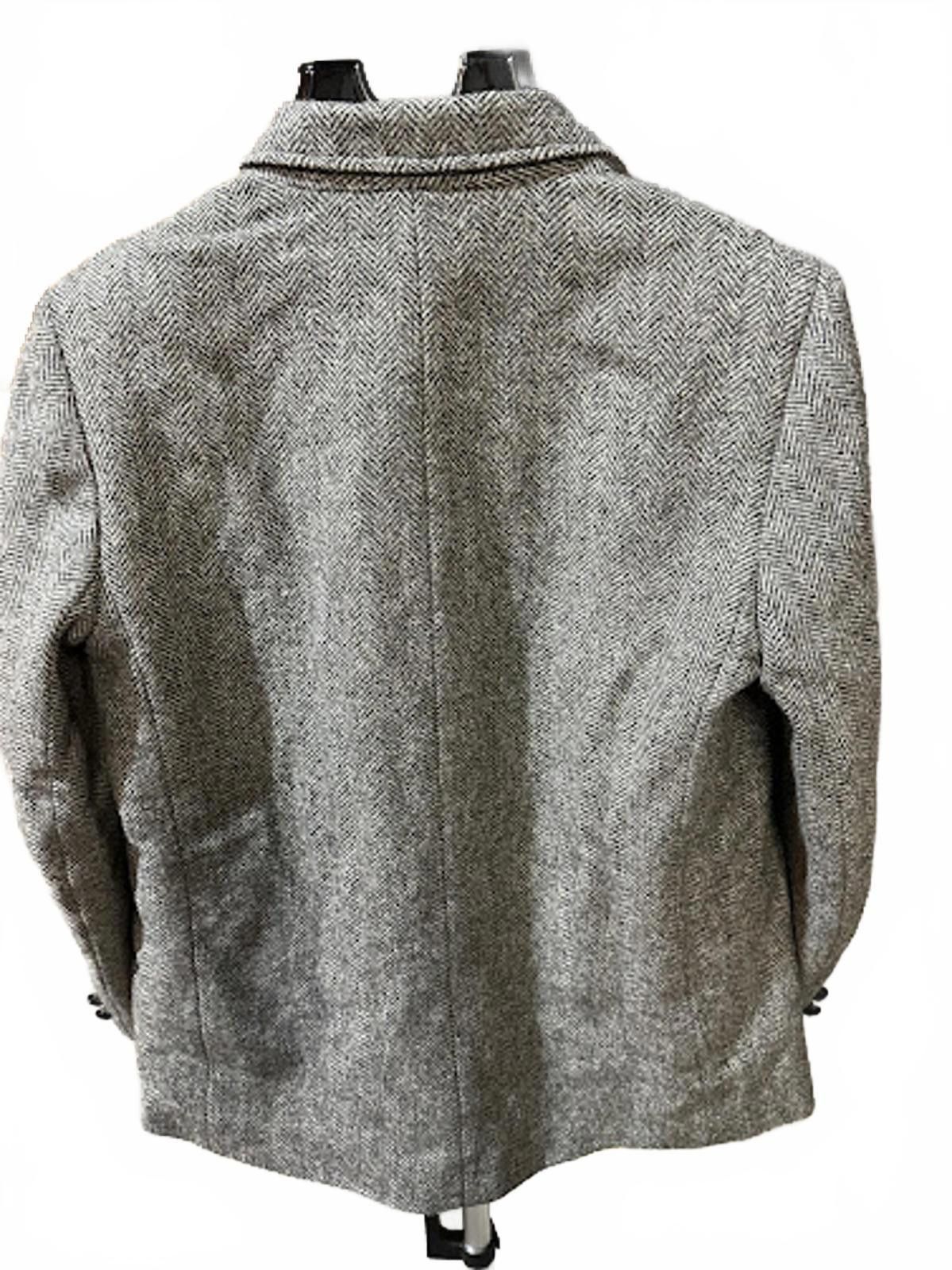 Other Vintage USA Made Herringbone Tweed Blazer Wool Jacket Size 38R - 2 Thumbnail