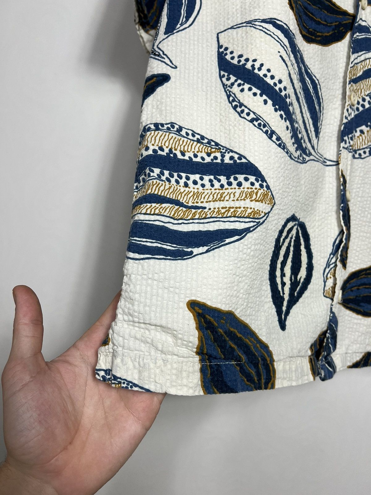 Folk Folk Flower Print Ribbed Hawaii Shirt Size US M / EU 48-50 / 2 - 3 Thumbnail