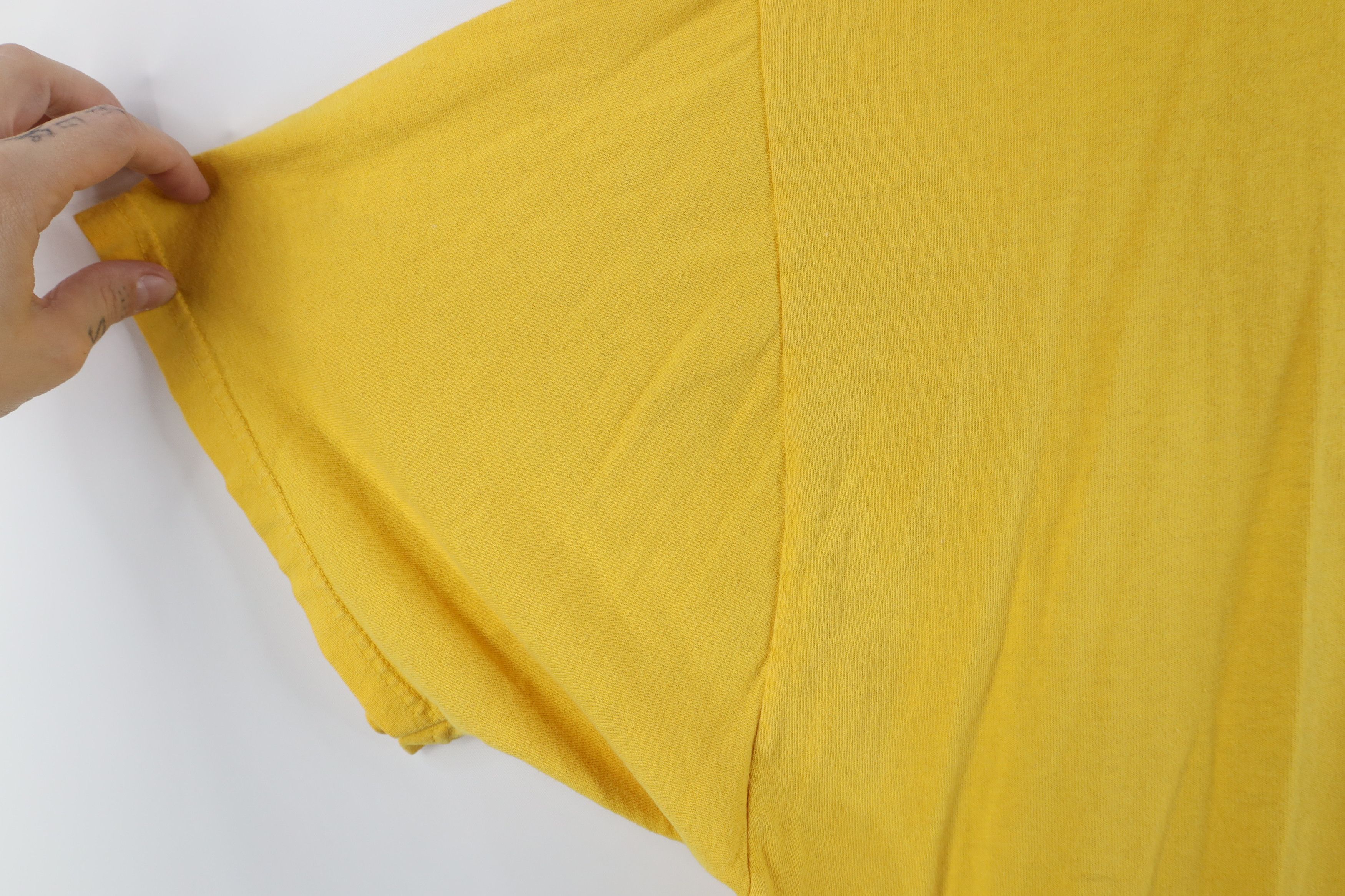 Ralph Lauren × Vintage Vintage 90s Ralph Lauren Spell Out Big Logo T-Shirt Yellow Size US XXL / EU 58 / 5 - 8 Thumbnail
