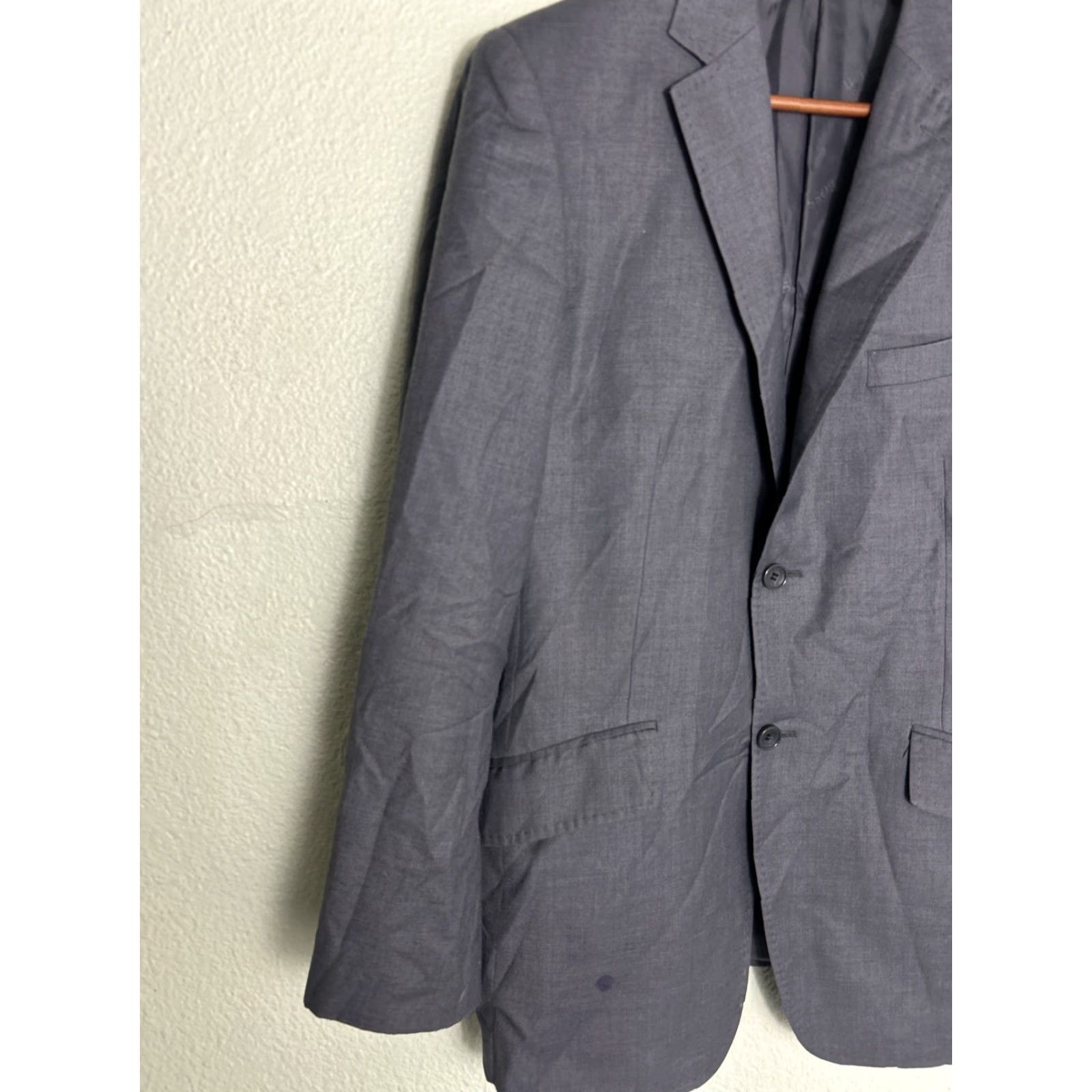 Hugo Boss VINTAGE Hugo Boss Super 200 Mens Sport Coat Gray EU 50 Made In Italy Mens Coat Sport Coat Gray 50 EU Hugo Boss Size US M / EU 48-50 / 2 - 2 Thumbnail