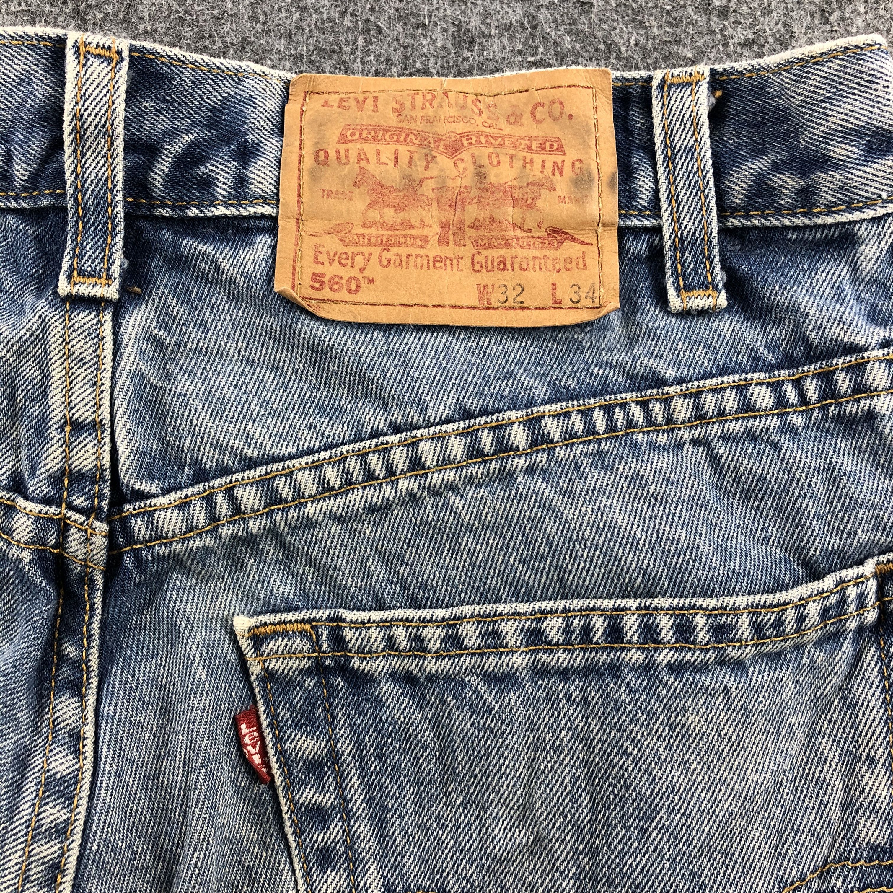 Levi's × Vintage Vintage 90s Light Wash Levis Jeans Lot 560-JM785 Size US 31 - 6 Thumbnail