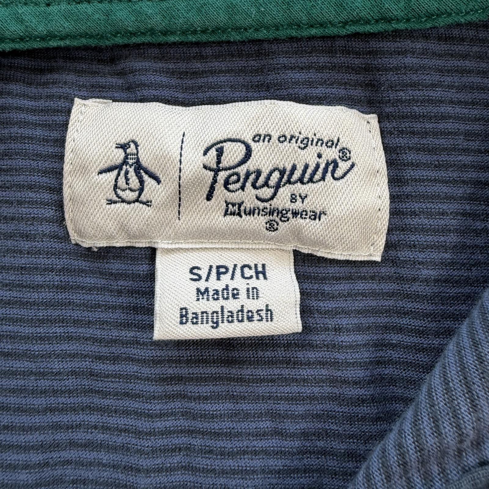 Original Penguin Original Penguin Striped Polo Shirt Mens Small Green Blue Size US S / EU 44-46 / 1 - 4 Thumbnail