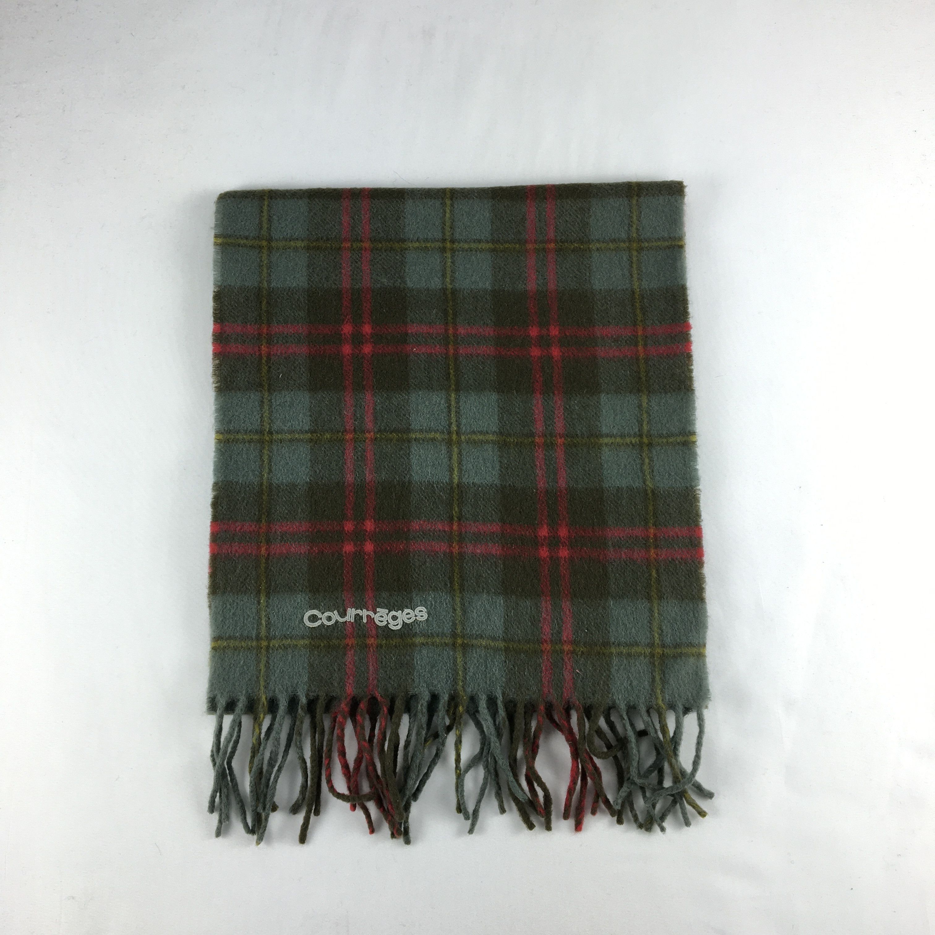 Courreges Vintage Courreges Scarf Muffler Wool Cashmere Scarves Size ONE SIZE - 2 Thumbnail