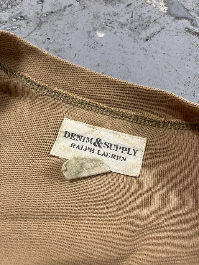 Polo Ralph Lauren 2010s Ralph Lauren Native American Chief Beige Henley Sweater Size US M / EU 48-50 / 2 - 8 Thumbnail