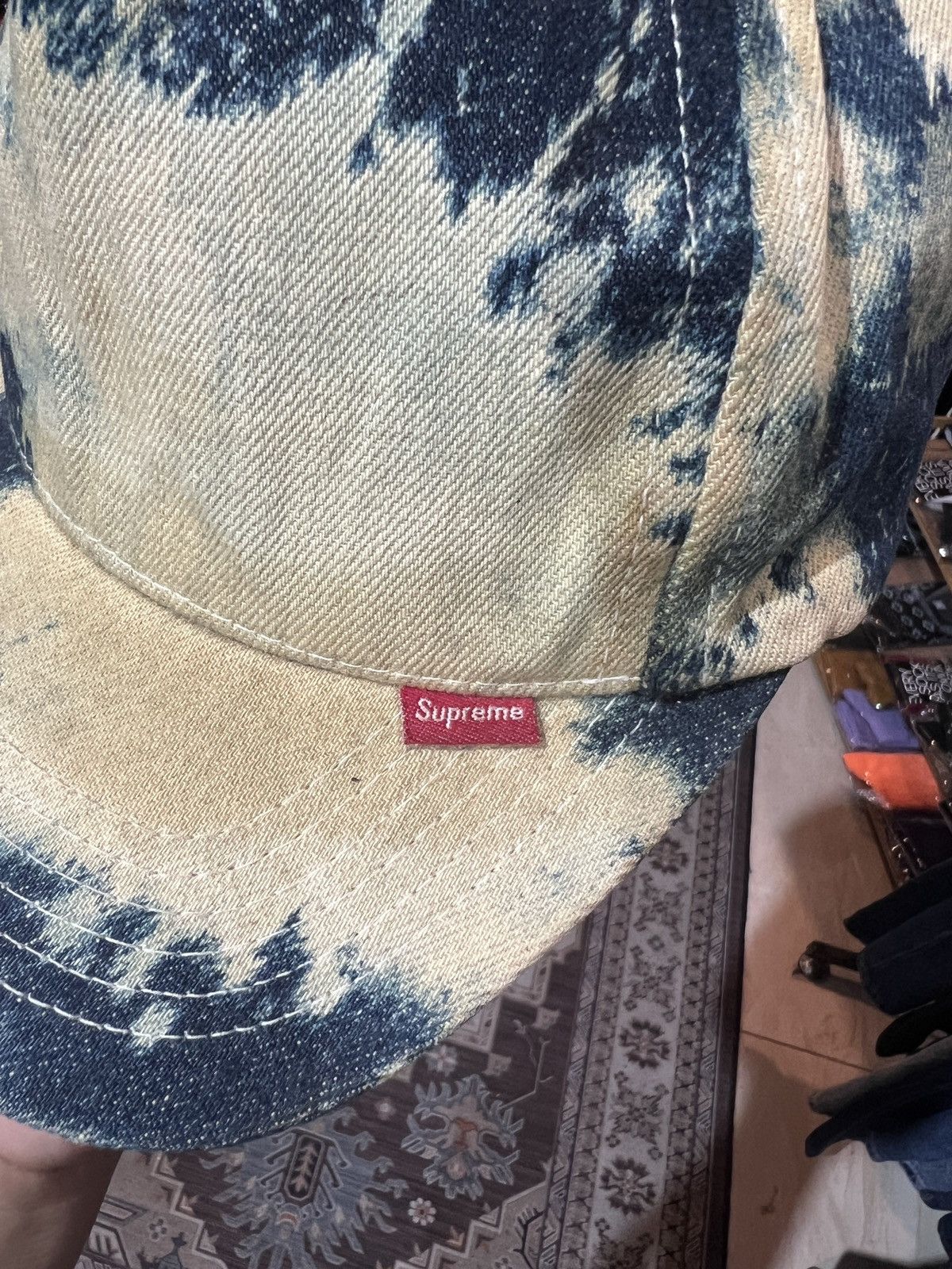 Supreme Supreme bleached denim hat Size ONE SIZE - 2 Thumbnail