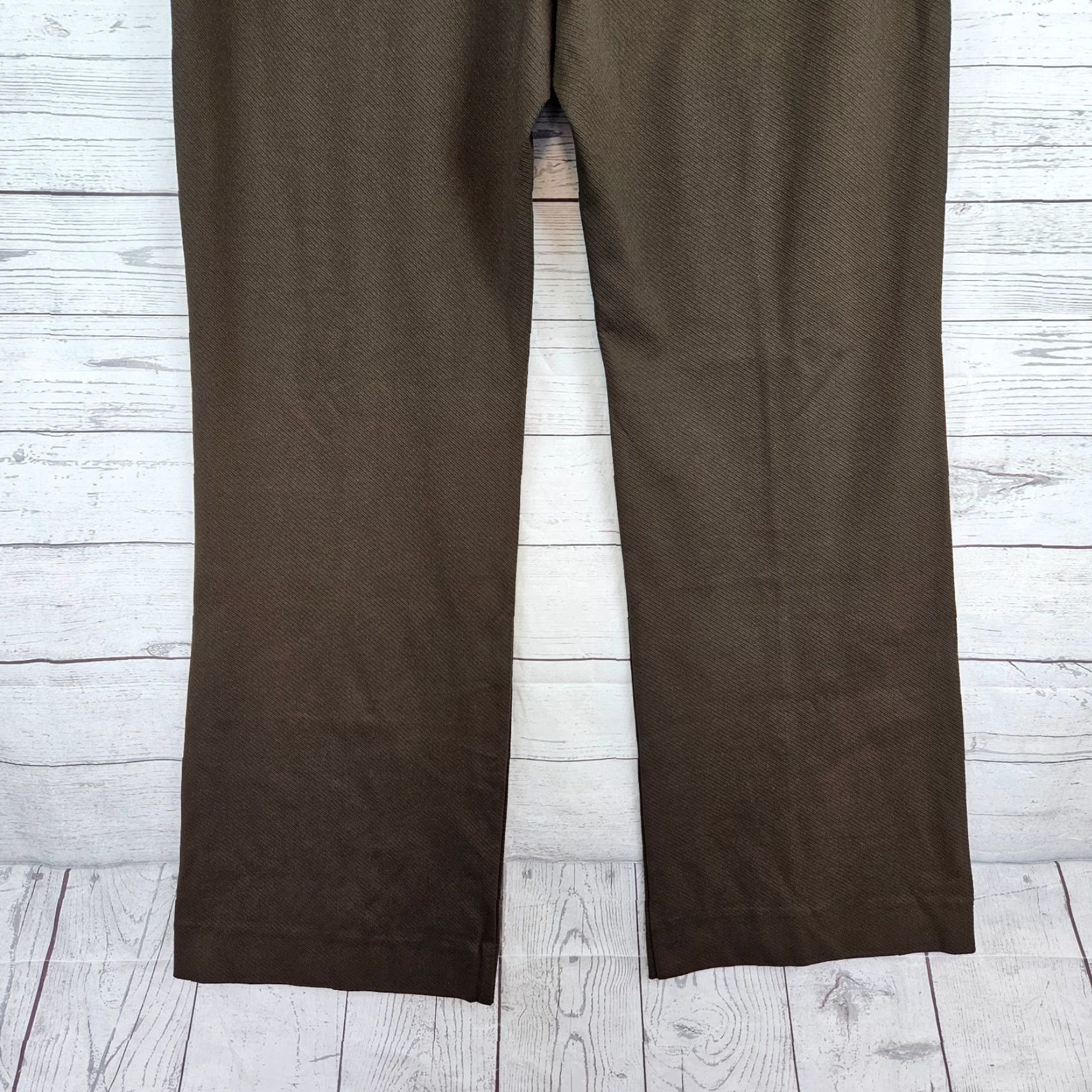 Vintage Cabi 4132 Womens Academy Trouser Sz 16 Green High Rise Dress Pants with Pockets Side Zip Size 38" / US 16 / IT 52 - 6 Thumbnail