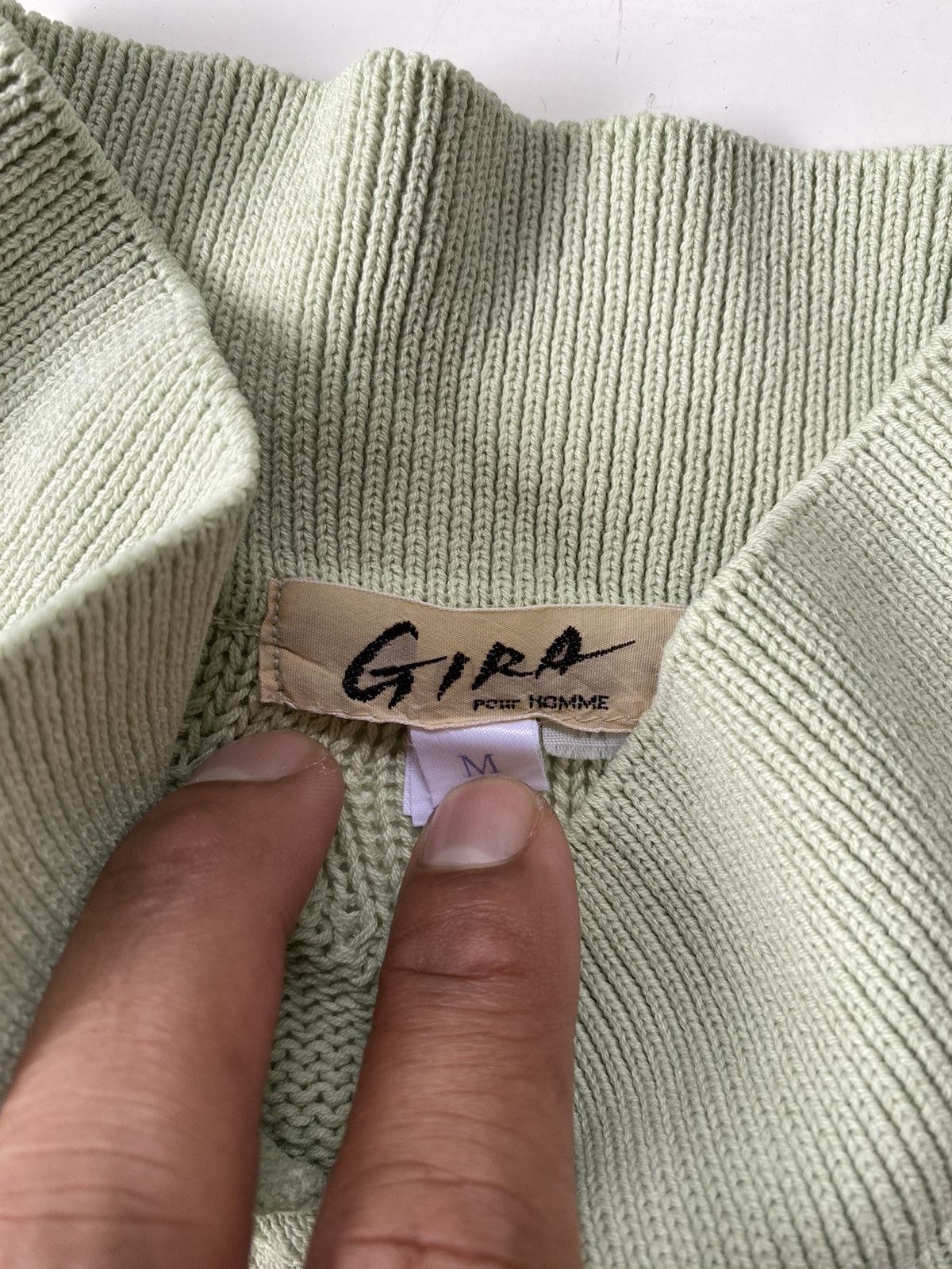 Japanese Brand Vtg 90s Gira Pour Homme Polos Knitwear Size US M / EU 48-50 / 2 - 7 Thumbnail