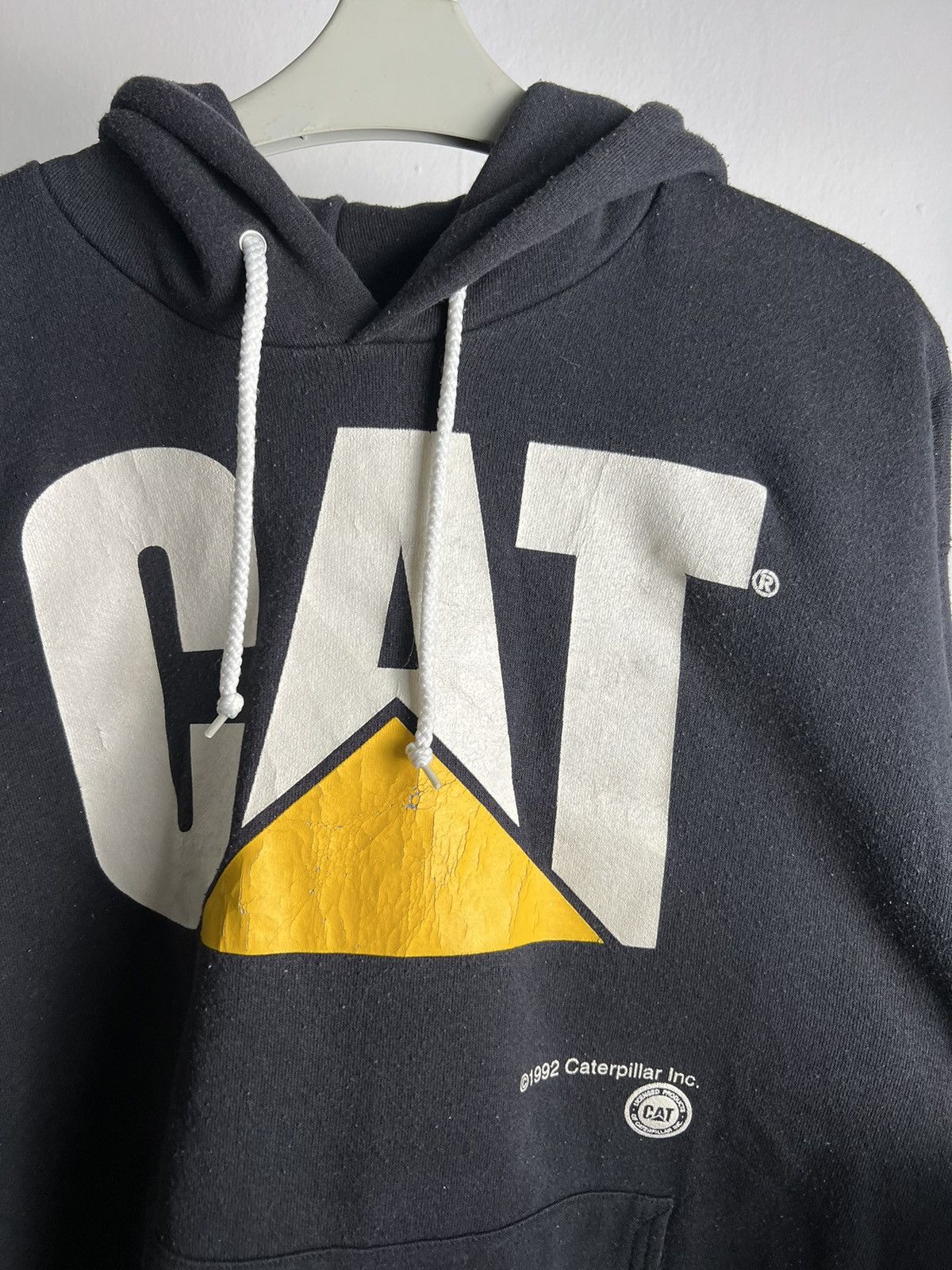 Caterpillar × Vintage 92' Vintage Caterpillar OG Logo Pullover Hoodie Size US L / EU 52-54 / 3 - 2 Thumbnail