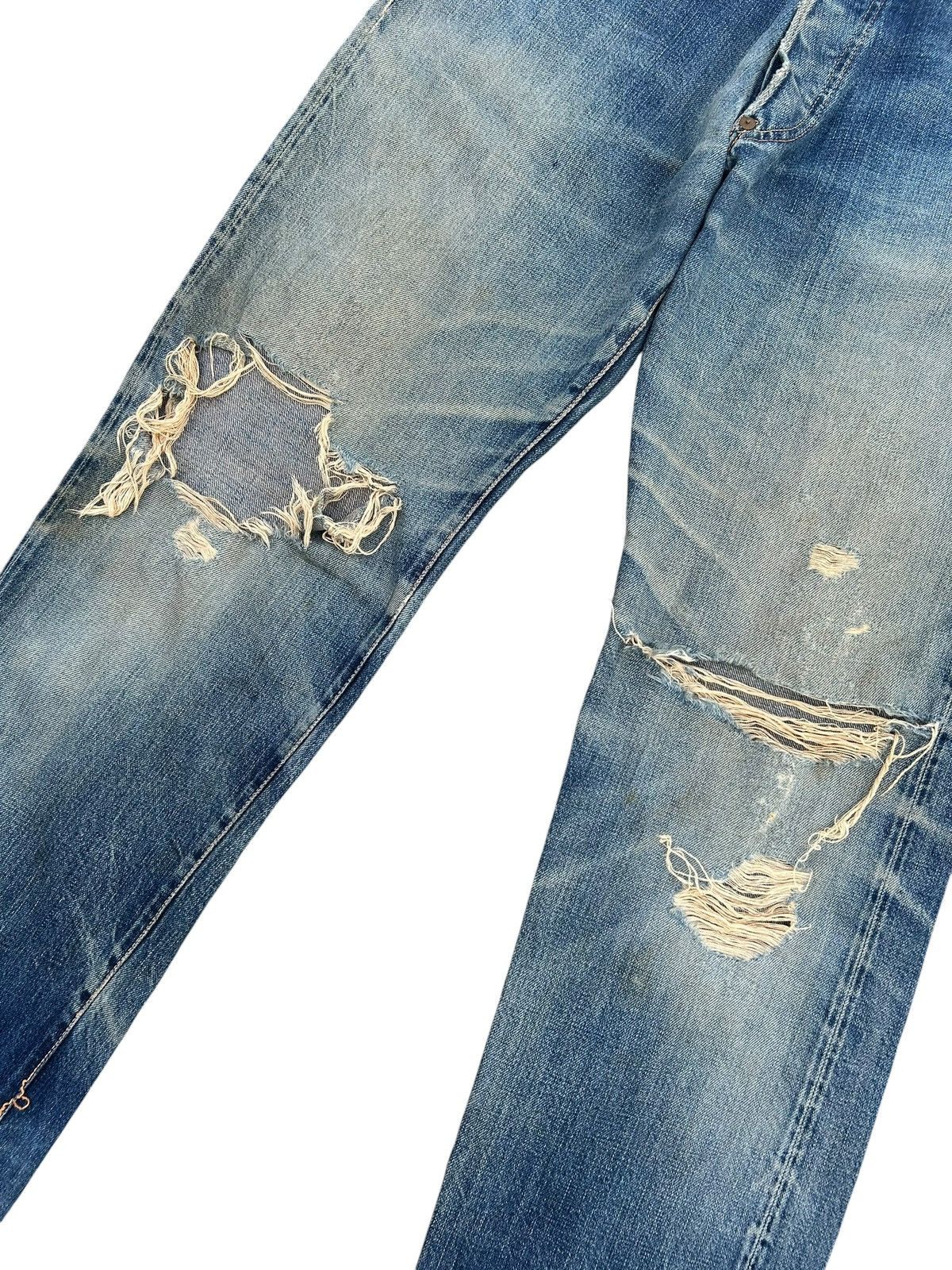 Kapital Thrashed Vintage Evisu Selvedge Denim Jeans Size US 28 / EU 44 - 5 Thumbnail