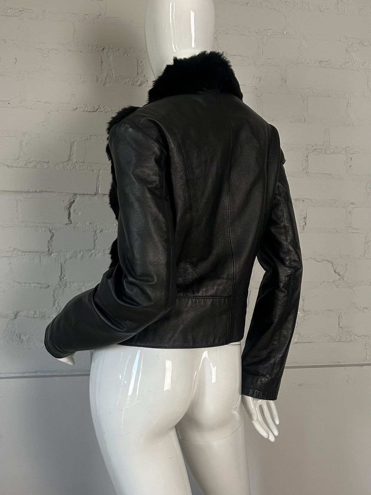 Other Vintage biker leather fur jacket Size S / US 4 / IT 40 - 7 Thumbnail