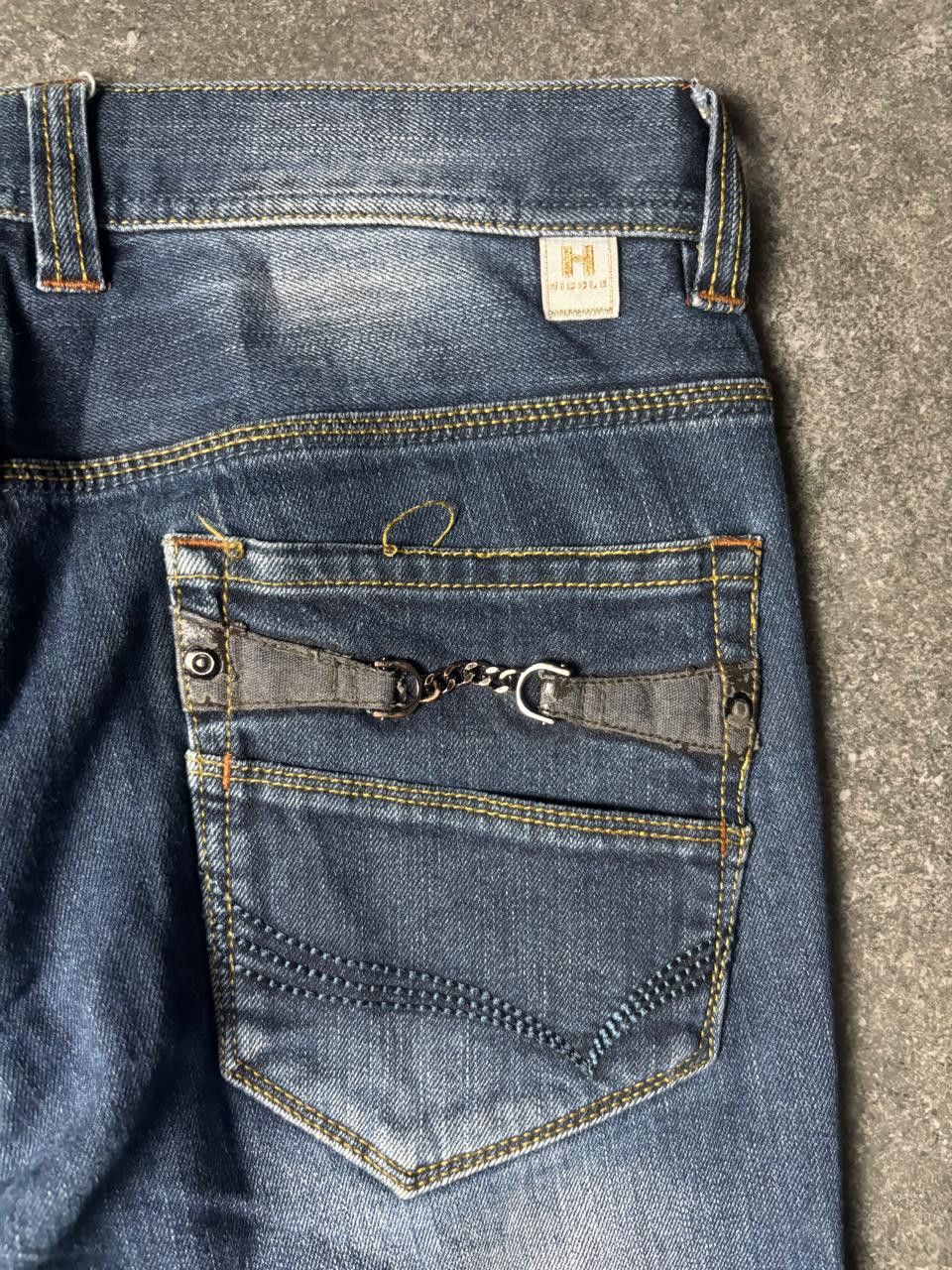Japanese Brand 2000s Hideways Nicole Club For Men Slim Bootcut Jeans Size US 30 / EU 46 - 11 Thumbnail