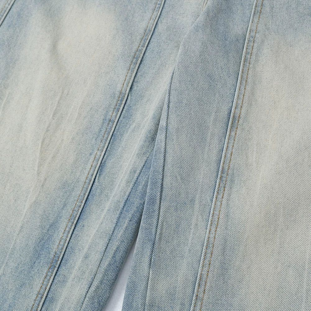 Japanese Brand × Jean Fashion cargo punk washed distressed scimitar jeans Size US 32 / EU 48 - 6 Thumbnail