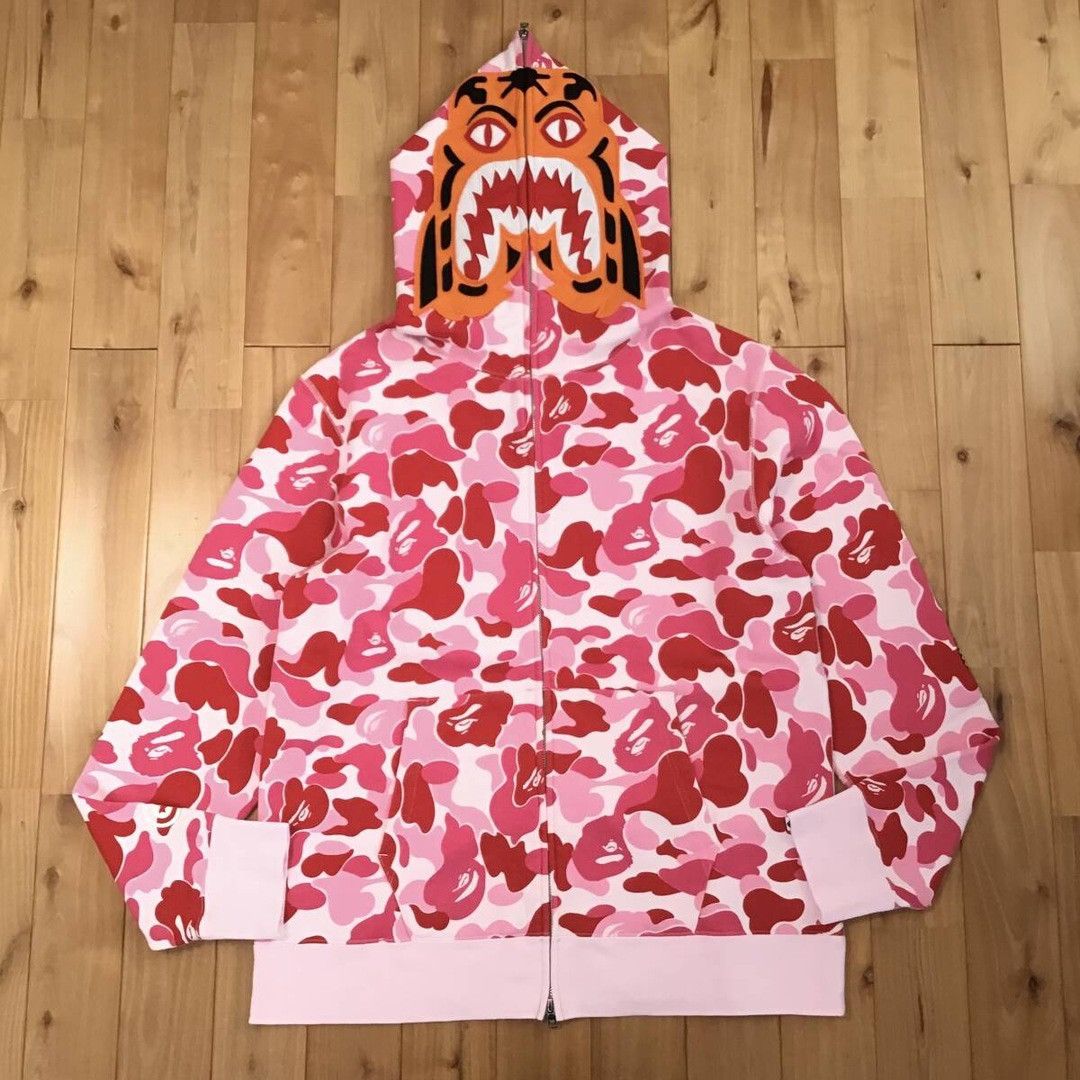 Bape BAPE ABC camo pink tiger full zip hoodie a bathing ape Size US XL / EU 56 / 4 - 1 Thumbnail