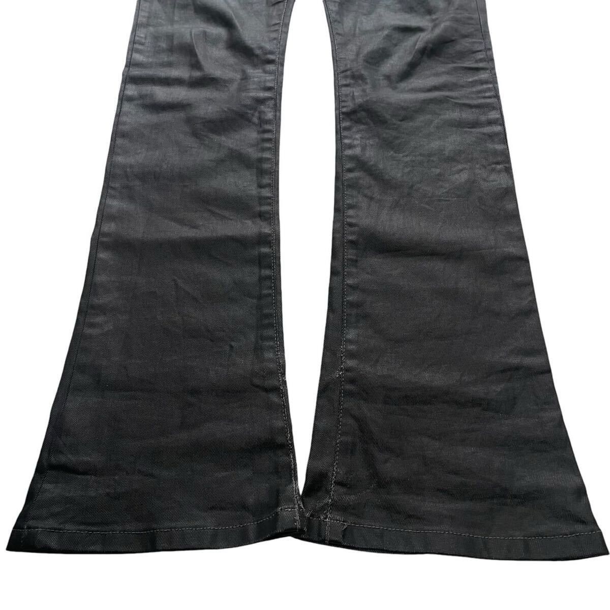 If Six Was Nine TORNADO MART COATED FLARE DENIM Size US 30 / EU 46 - 2 Thumbnail