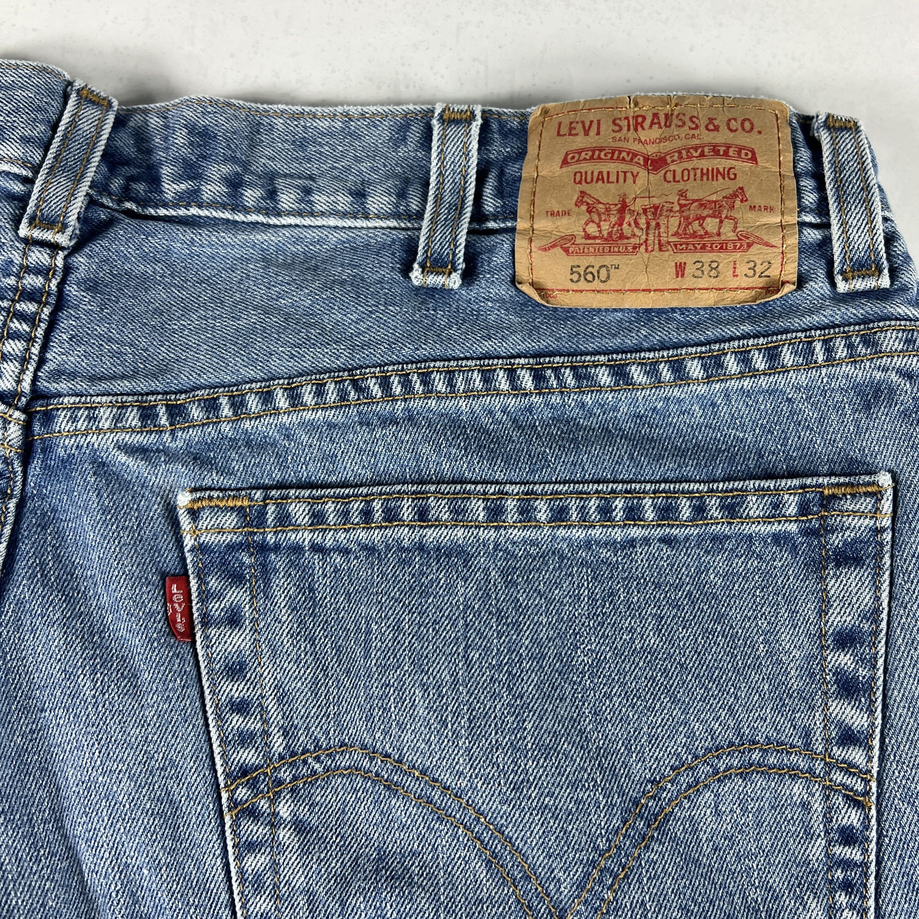 Levi's Y2K Levi's Jeans Shorts 560 Loose Cut Off Cotton Denim Jorts Size US 38 / EU 54 - 10 Thumbnail