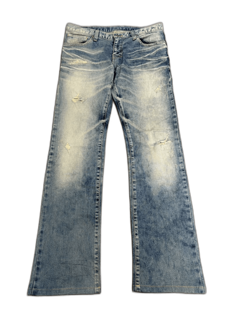 Yohji Yamamoto Vintage Style Light Wash Flare Jeans-2506 Size 30" / US 8 / IT 44 - 1 Thumbnail