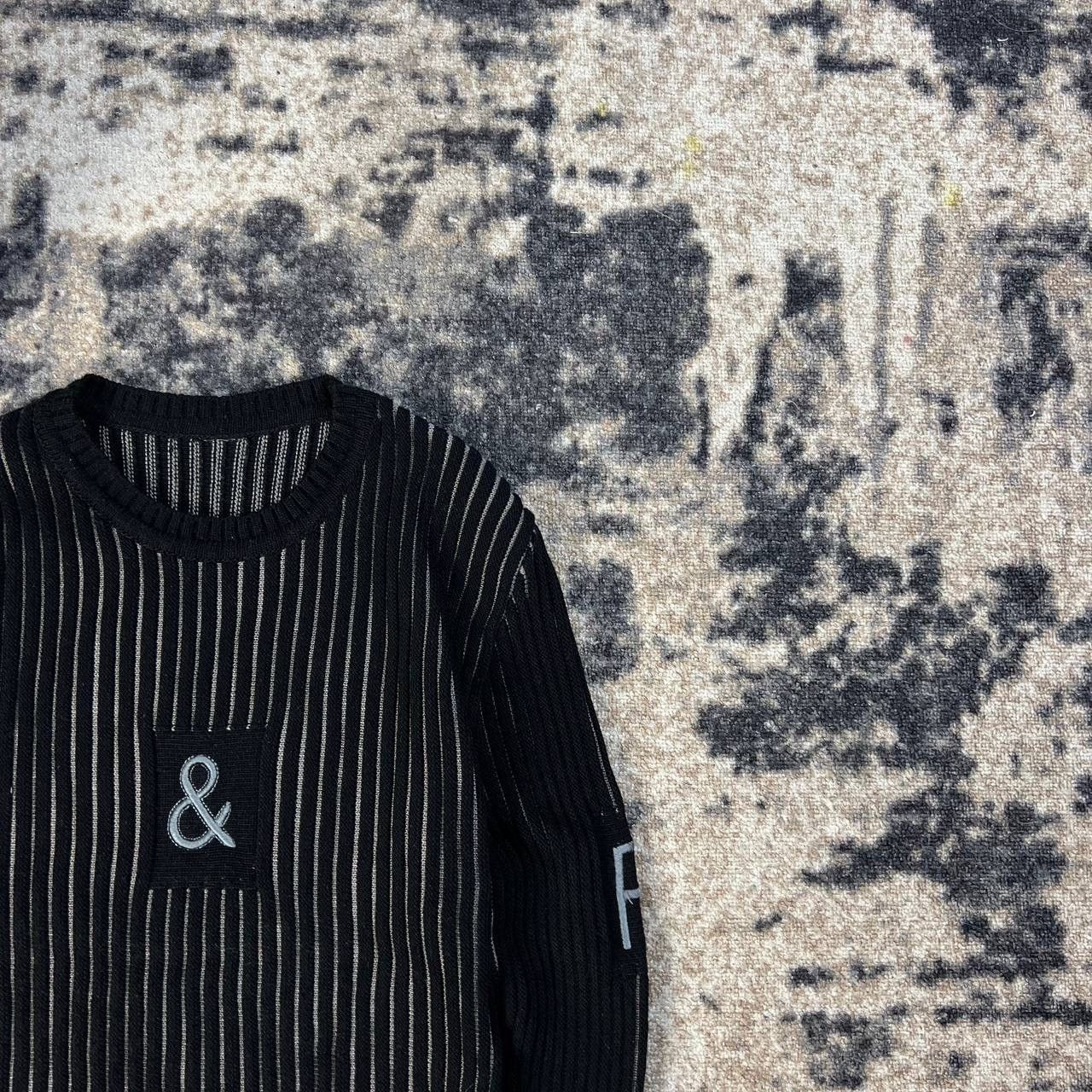 20471120 Avant Garde Y2K Vintage Striped Knit Sweater Size US S / EU 44-46 / 1 - 2 Thumbnail