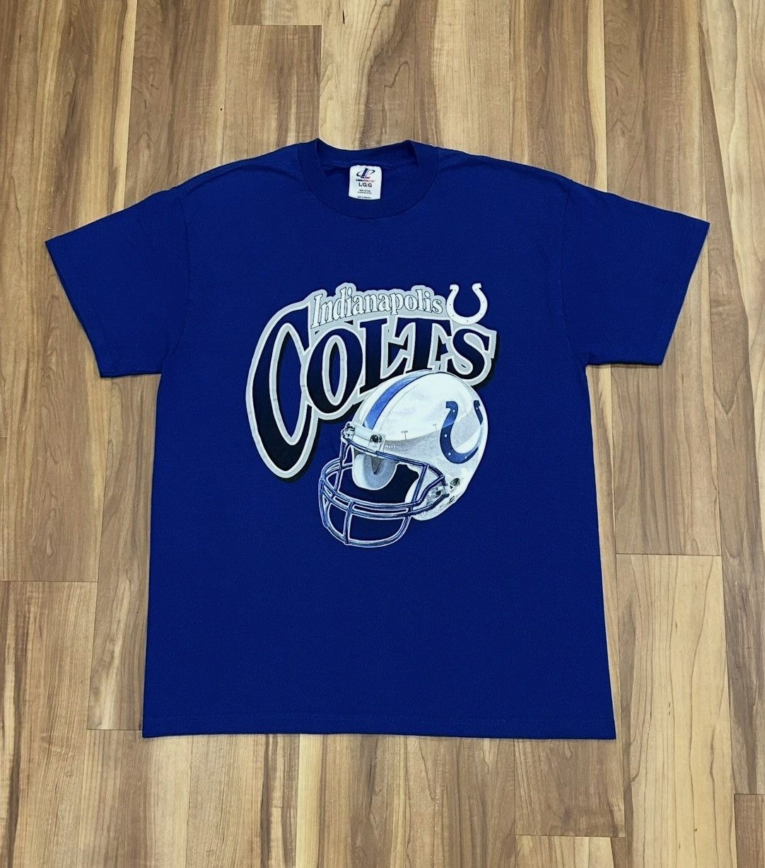 Logo Athletic Vintage 90s Indianapolis Colts NFL Tee Size US L / EU 52-54 / 3 - 1 Thumbnail