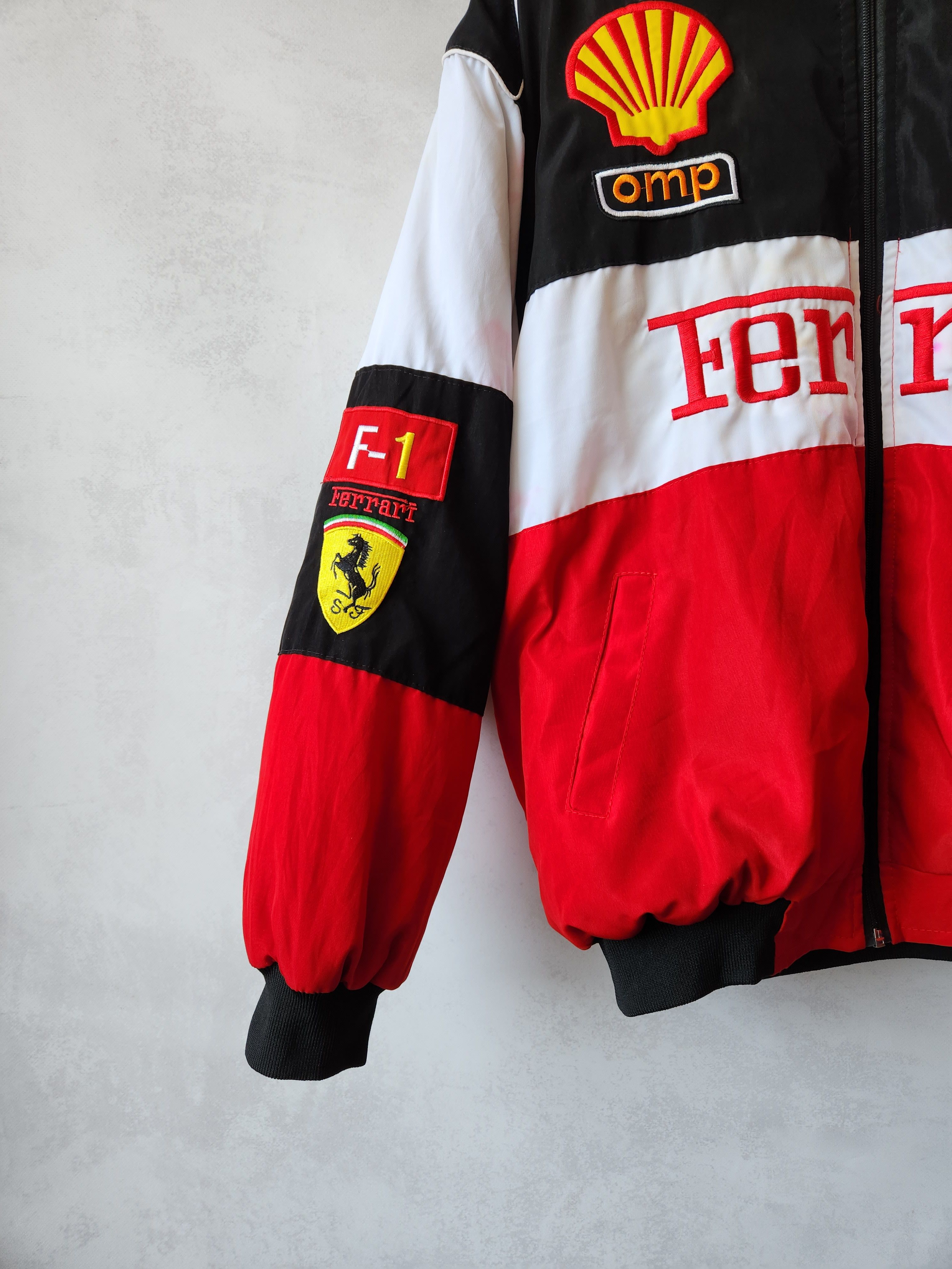 Ferrari RARE ! VINTAGE FERRARI BIG LOGO JACKET RACING F-1 Size US M / EU 48-50 / 2 - 3 Thumbnail