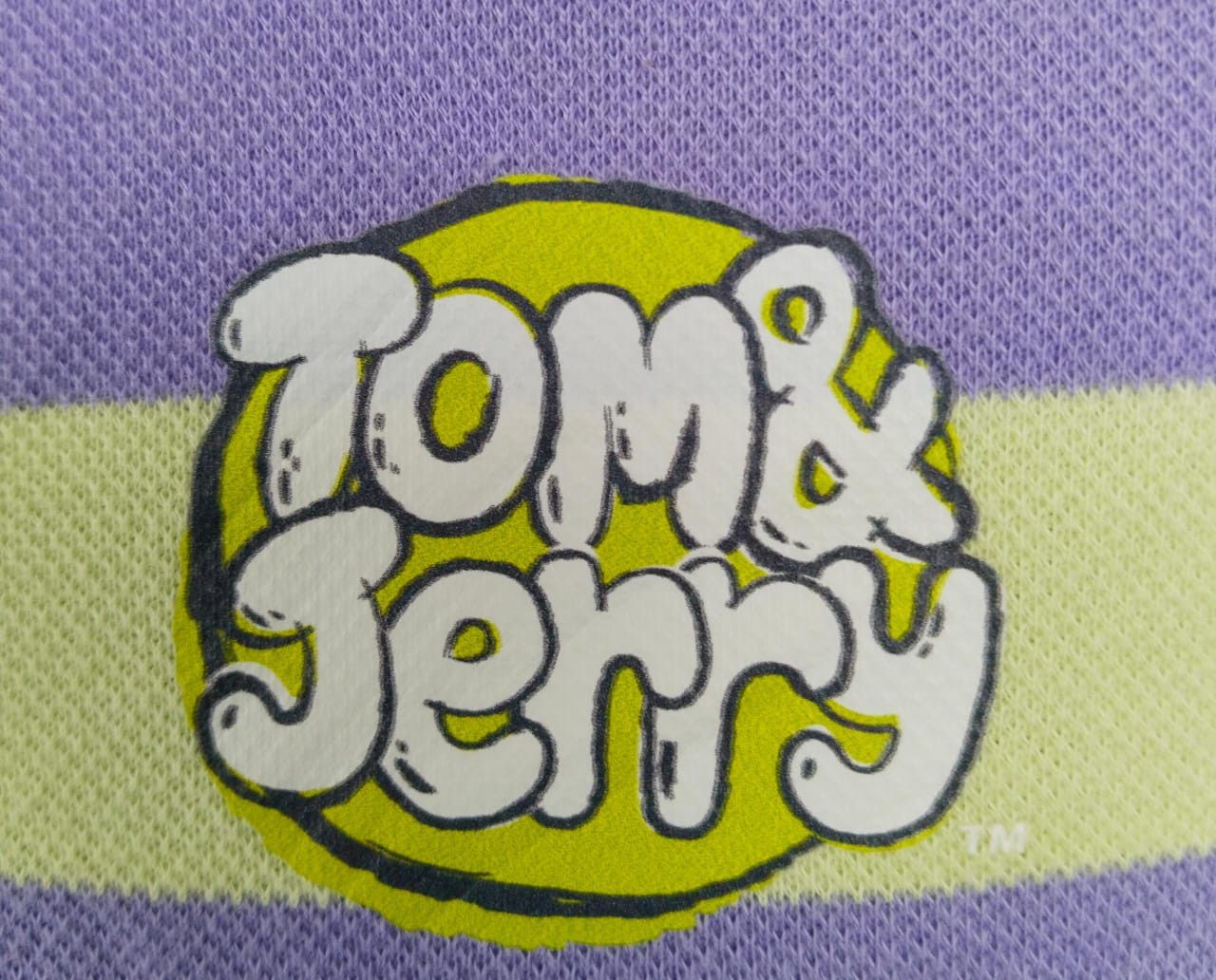 Cartoon Network Tom And Jerry Stripe Long Sleeve Polo Shirt Size US M / EU 48-50 / 2 - 4 Thumbnail