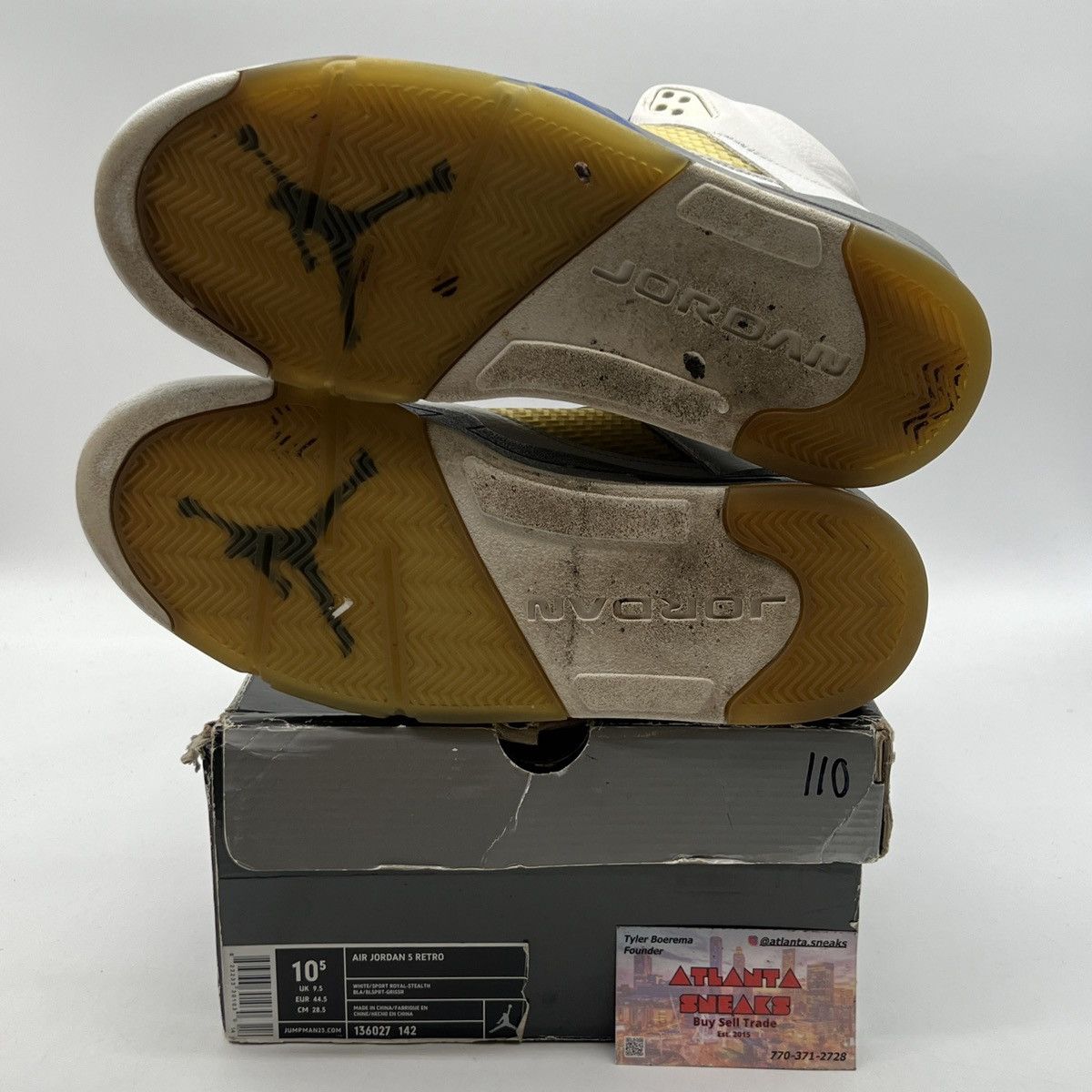 Jordan Brand Air Jordan 5 Stealth Size US 10.5 / EU 43-44 - 8 Thumbnail