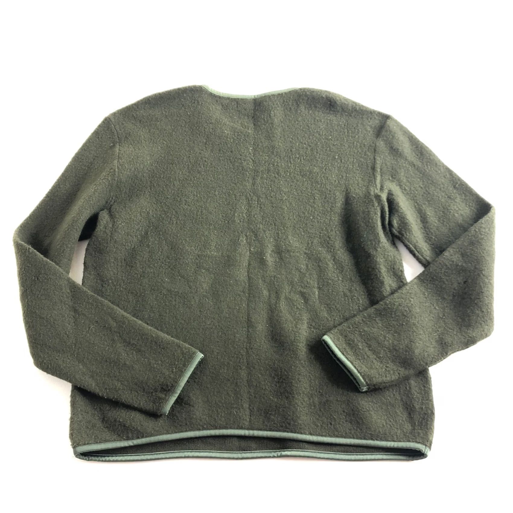 Vintage Adolfo Dominguez Sweater Size 5 Green Wool Blend Crew Neck Women's Size S / US 4 / IT 40 - 2 Thumbnail