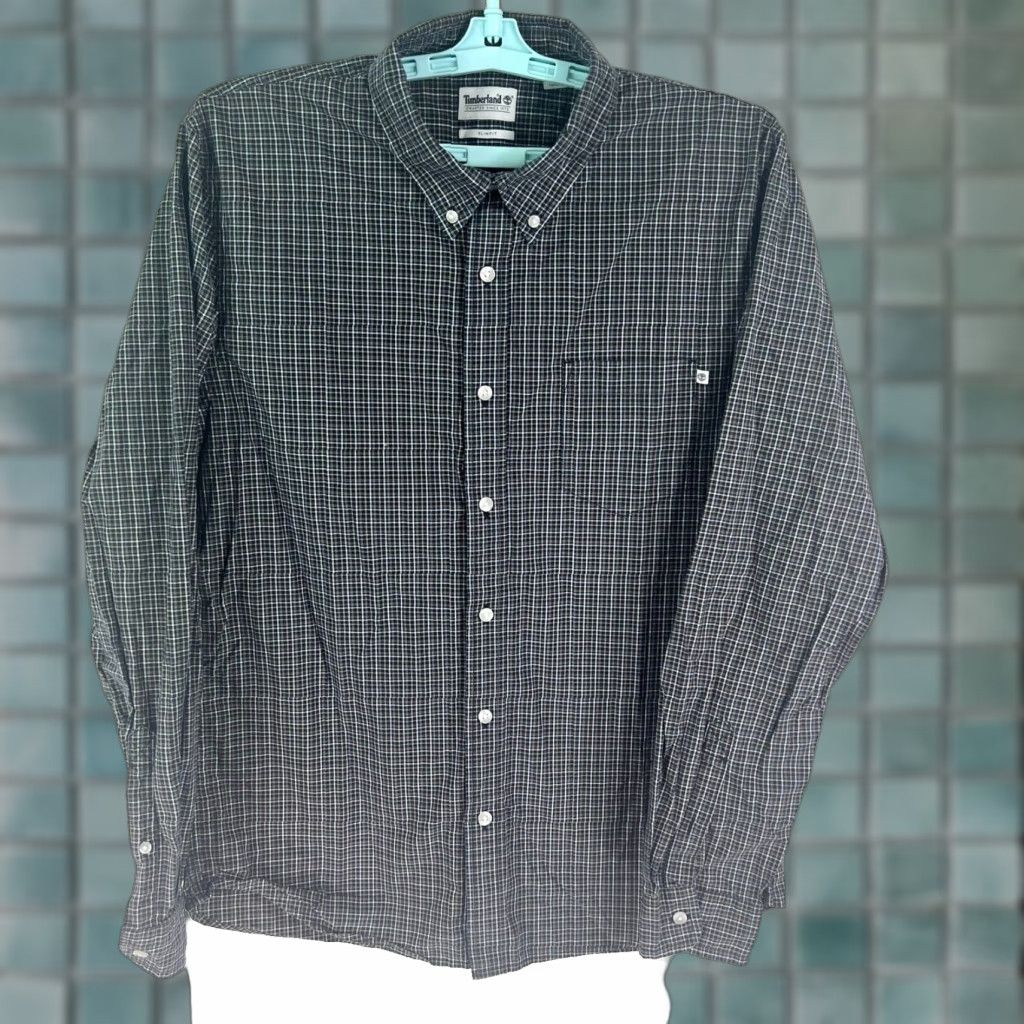 Timberland Timberland Long Sleeve Checked Button-Up Shirt Mens Size L Slim Fit Multicolor Outdoor Size US L / EU 52-54 / 3 - 1 Thumbnail