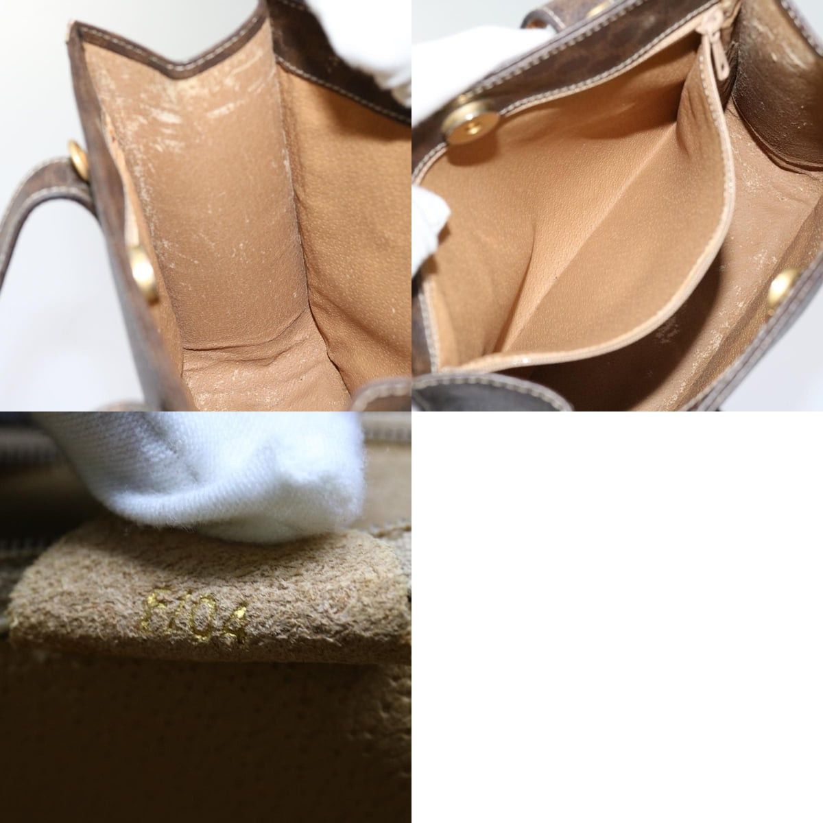 Celine CELINE Macadam Canvas Hand Bag Pvc Brown Size ONE SIZE - 12 Thumbnail