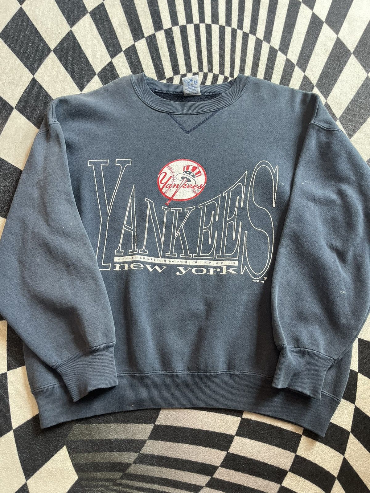 New York Yankees Vintage new york YANKEES MLB 1993’s Sweater shirt Size US M / EU 48-50 / 2 - 1 Thumbnail