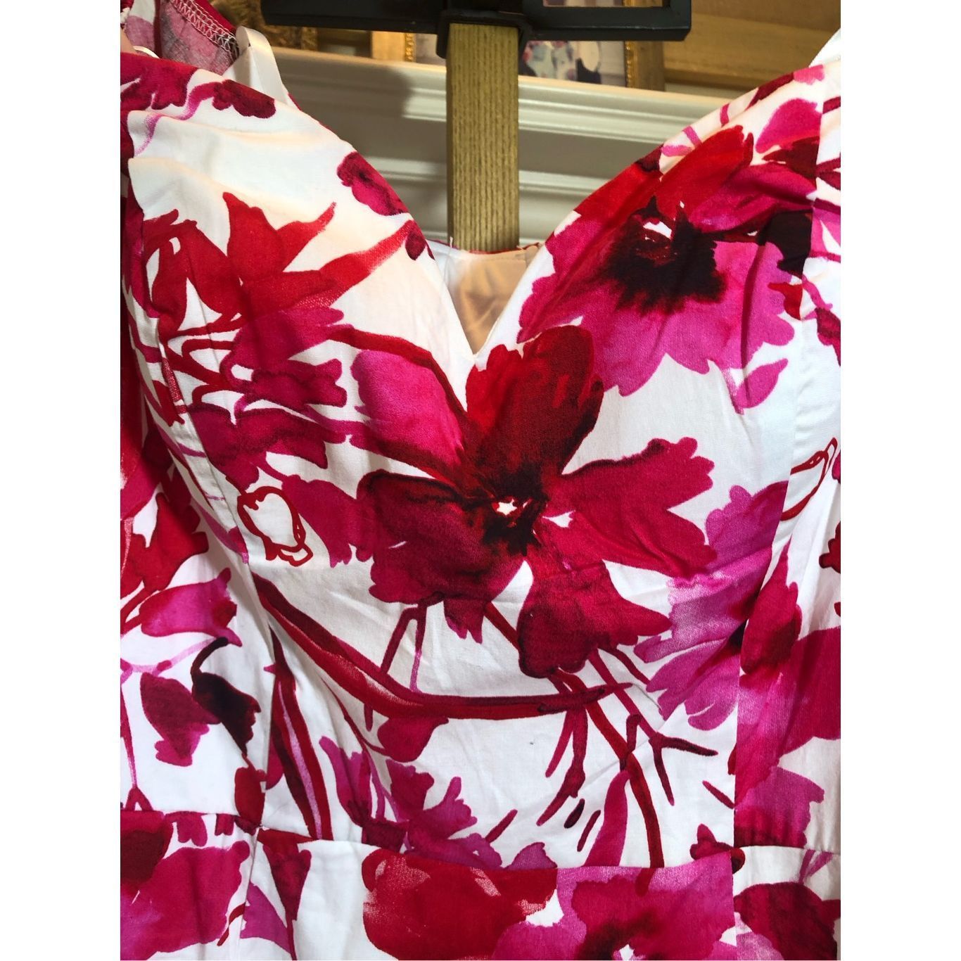 Other Premier Amour Women’s Mid Pink floral Patterned Sleeveless T Size L / US 10 / IT 46 - 3 Thumbnail