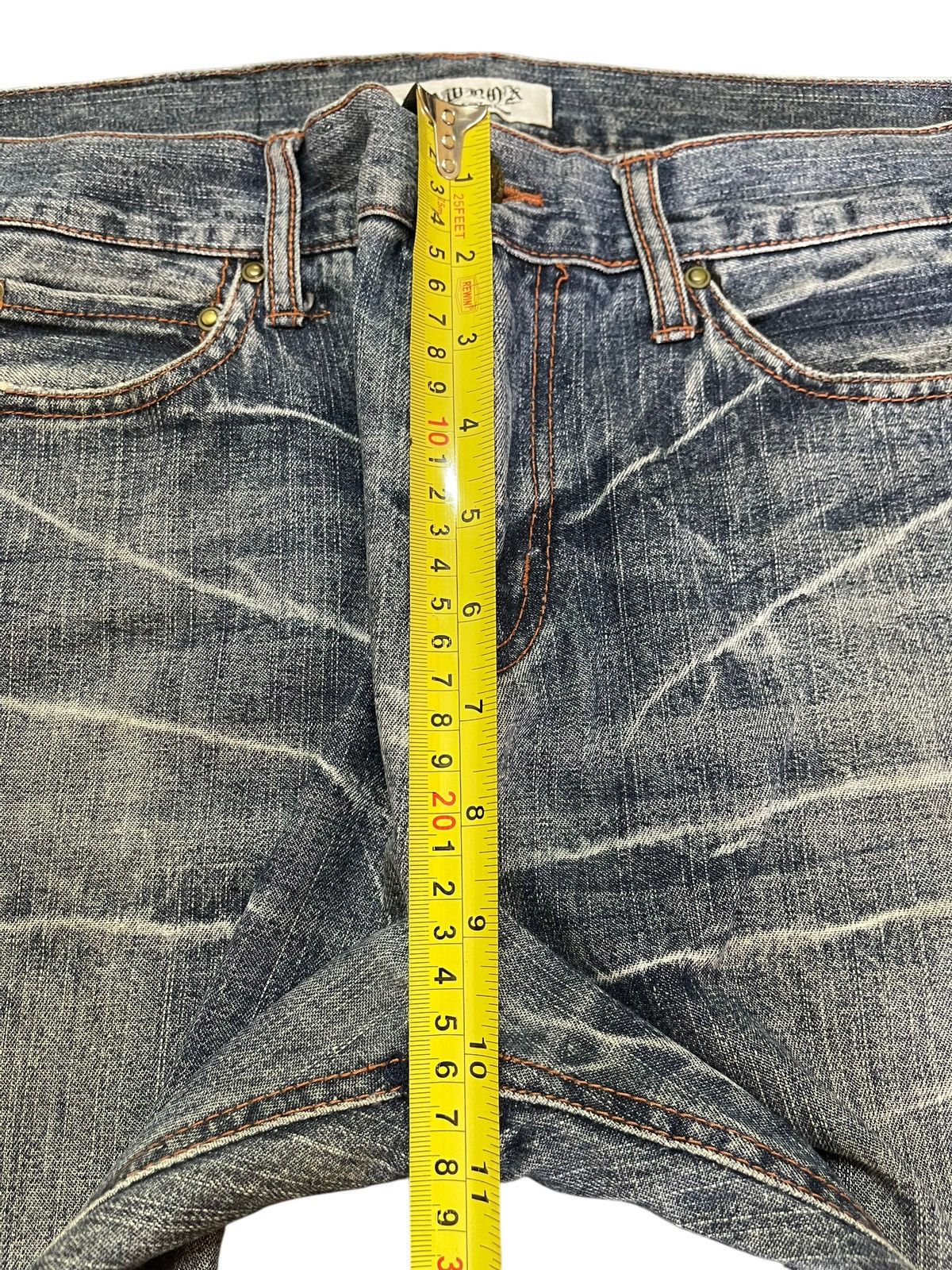 LOWBOX Vintage Lowbox Blue Faded Wash Style Loose Jeans Size US 31 - 17 Thumbnail