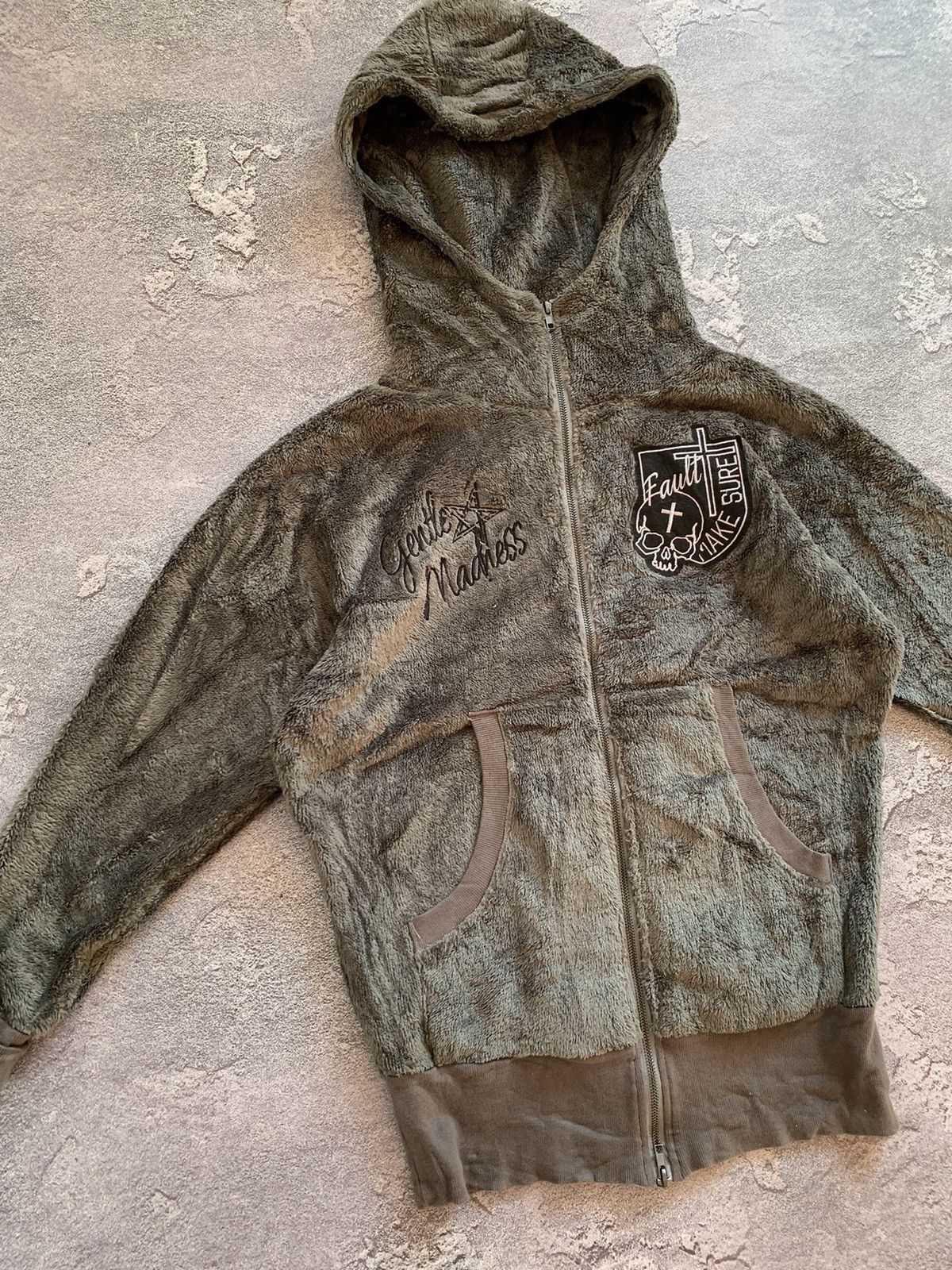 Japanese Brand GHOST OF HARLEM Japanese Brand Skull Teddy Womens Hoodie Size M / US 6-8 / IT 42-44 - 3 Thumbnail