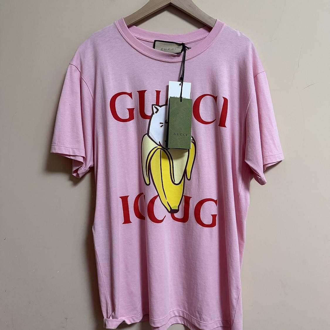 Gucci Gucci x Bananya Logo T-Shirt Pink Size XXS Size XXS / US 00 / IT 34 - 1 Thumbnail