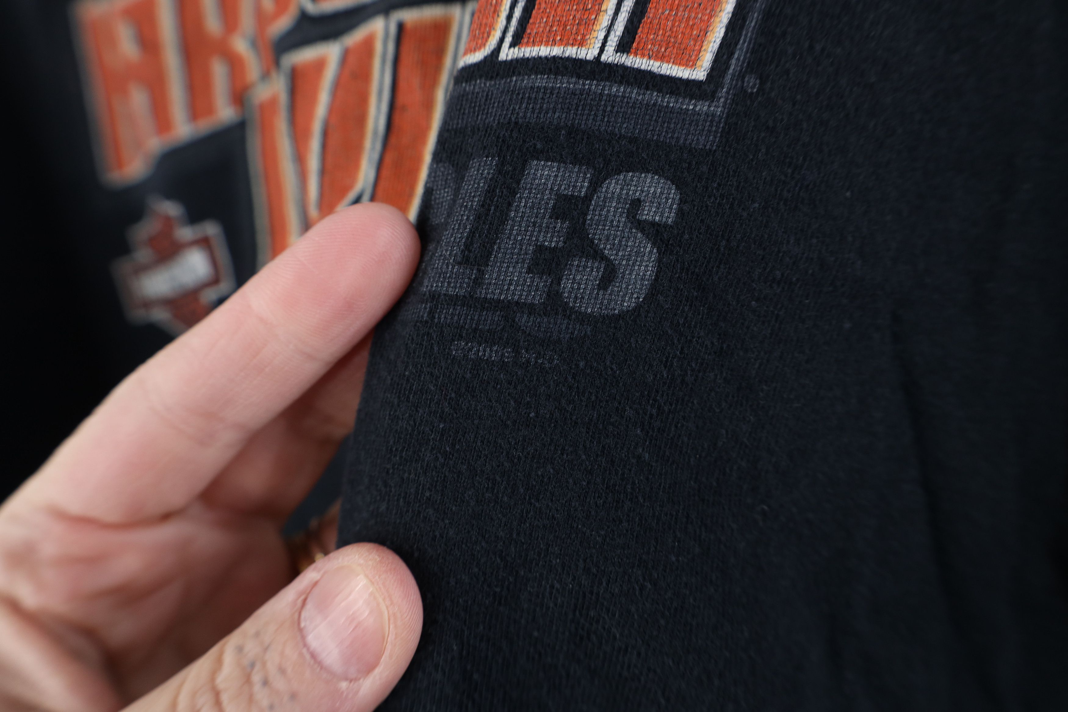 Harley Davidson Vintage Y2K Harley Davidson Spell Out Fire Flames T-Shirt Size US M / EU 48-50 / 2 - 5 Thumbnail