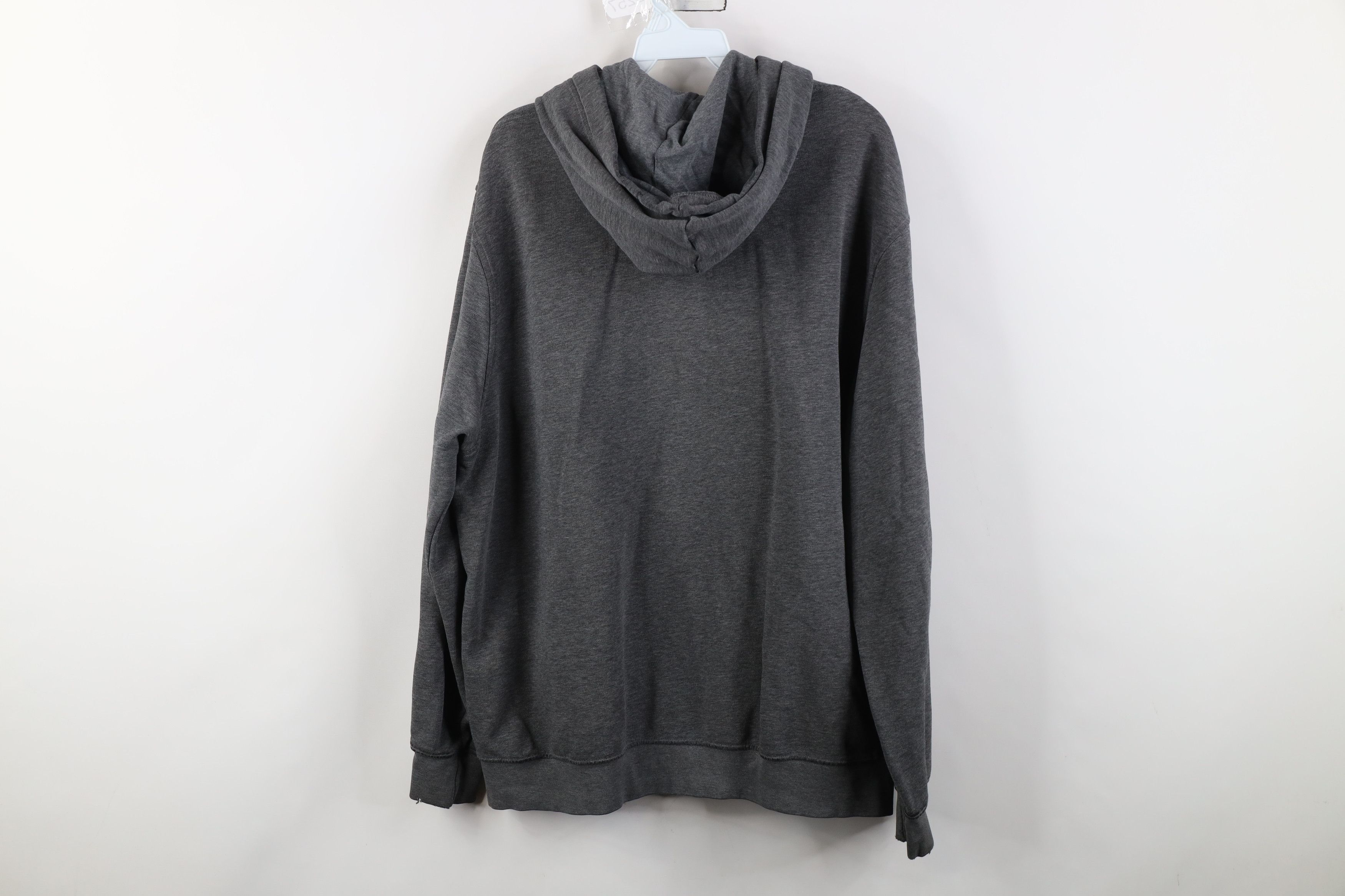 Nike Vintage Y2K Nike Big Swoosh Hoodie Sweatshirt Heather Gray Size US L / EU 52-54 / 3 - 13 Thumbnail