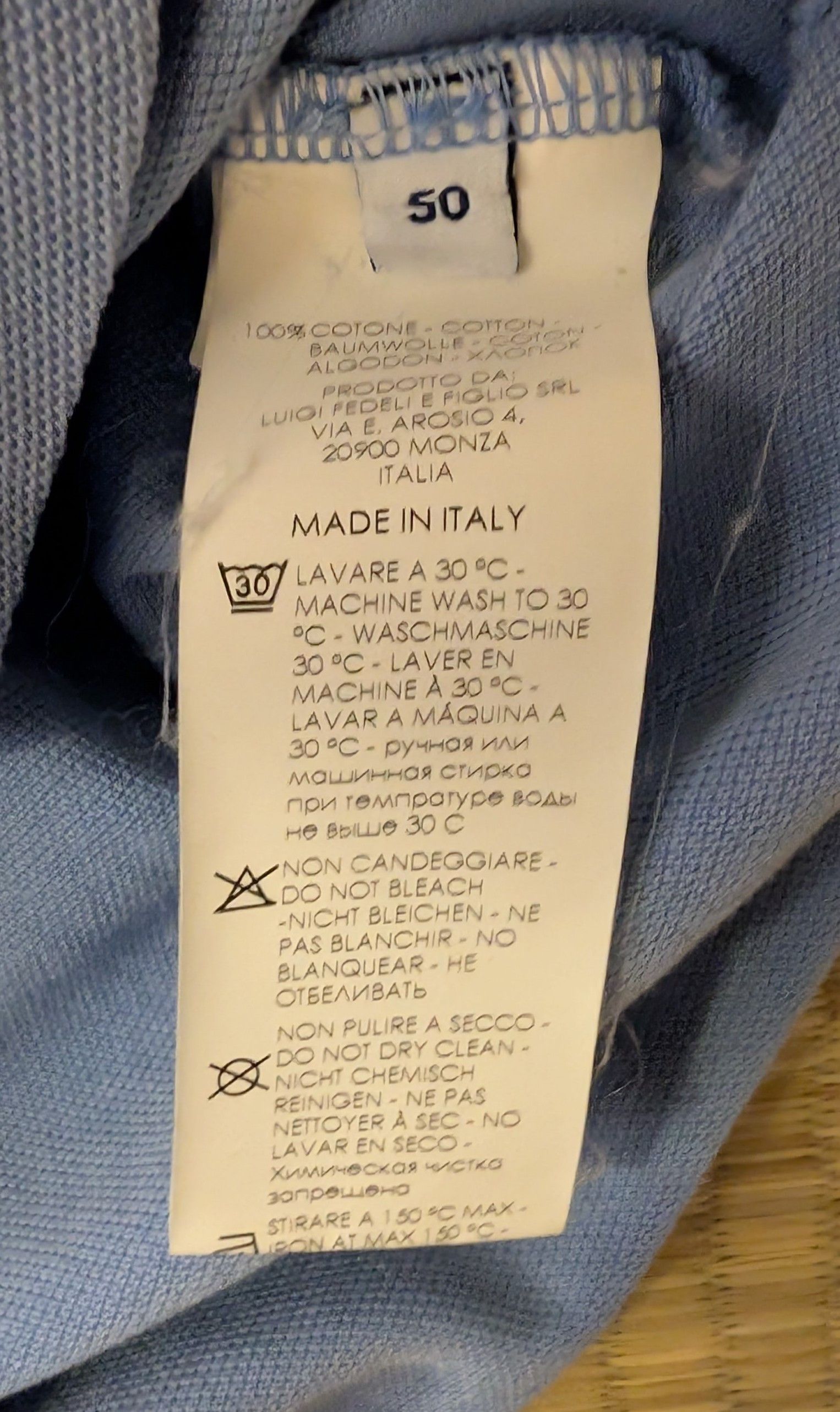Fedeli Fedeli Long Sleeve Button Up Shirt Size IT 50 Made in Italy Size US M / EU 48-50 / 2 - 4 Thumbnail
